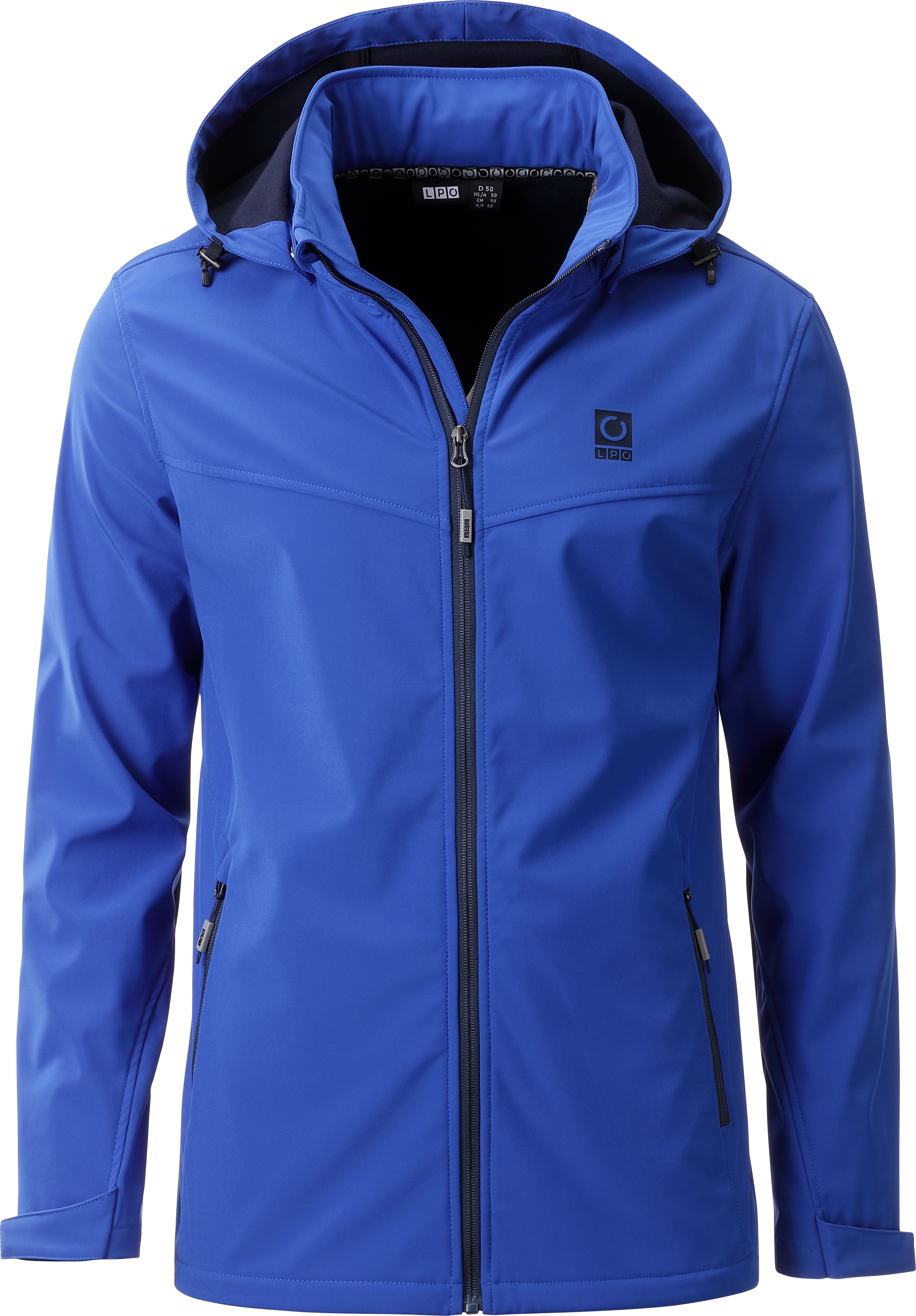 LPO Softshelljacke "Softshelljacke Melvin" mit Kapuze abnehmbare, verstellbare Kapuze