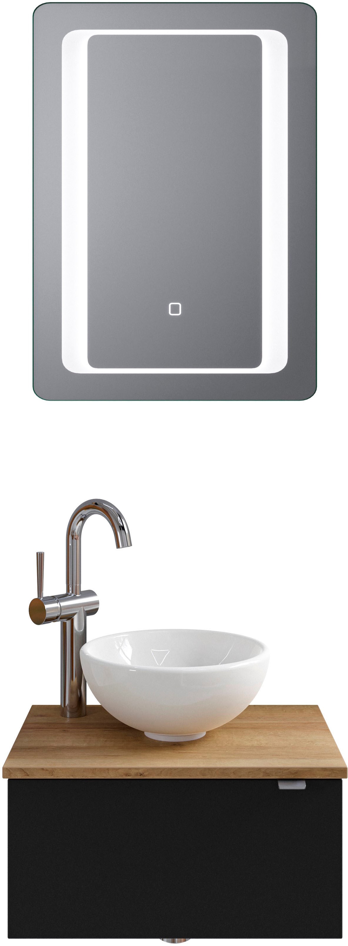 Saphir Badmöbel-Set "Serie 6915" 4 Stk. tlg. Gäste-Bad, 51 cm breit, mit LE günstig online kaufen