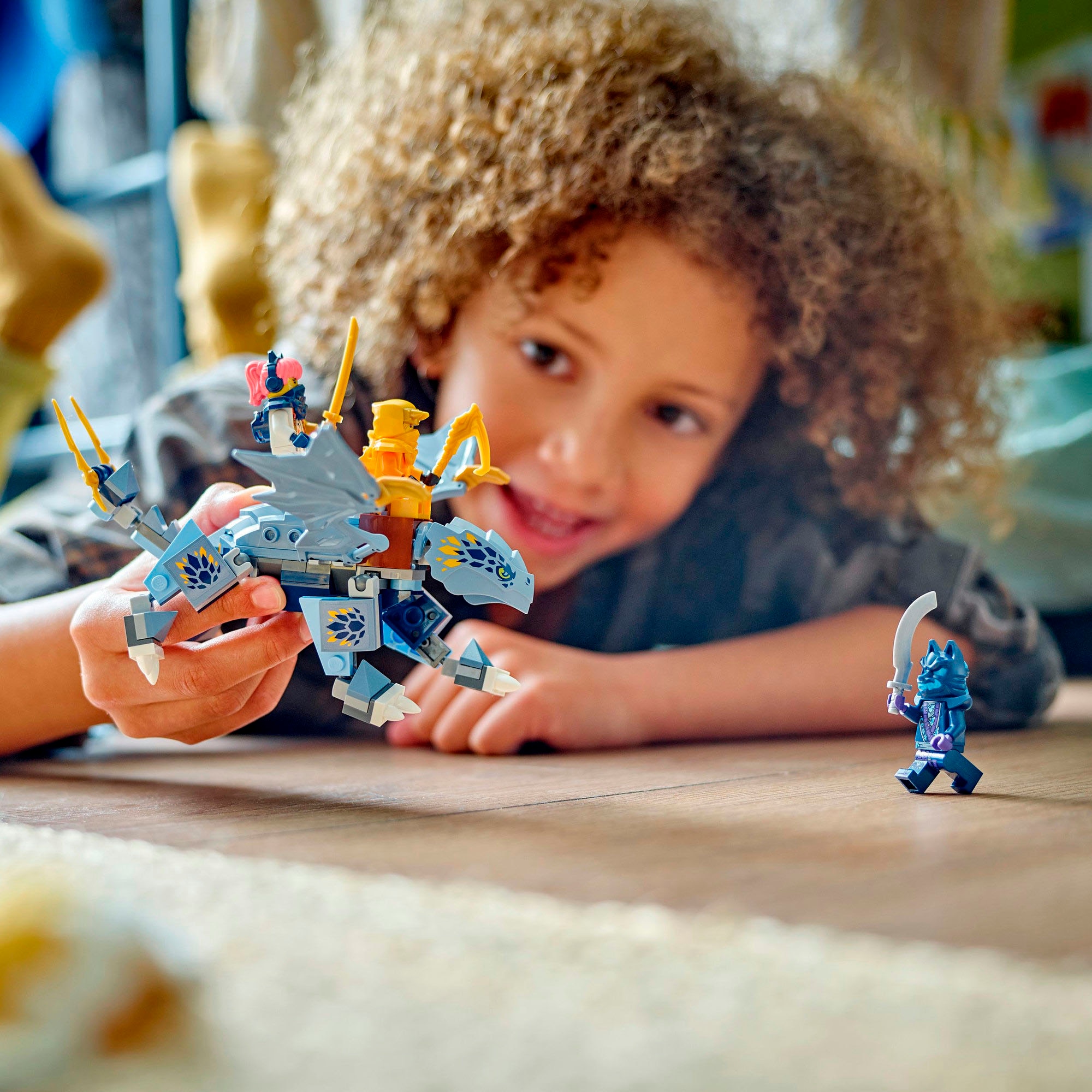 LEGO® Konstruktionsspielsteine »Riyu der Babydrache (71810), LEGO Ninjago«, (132 St.), Made in Europe