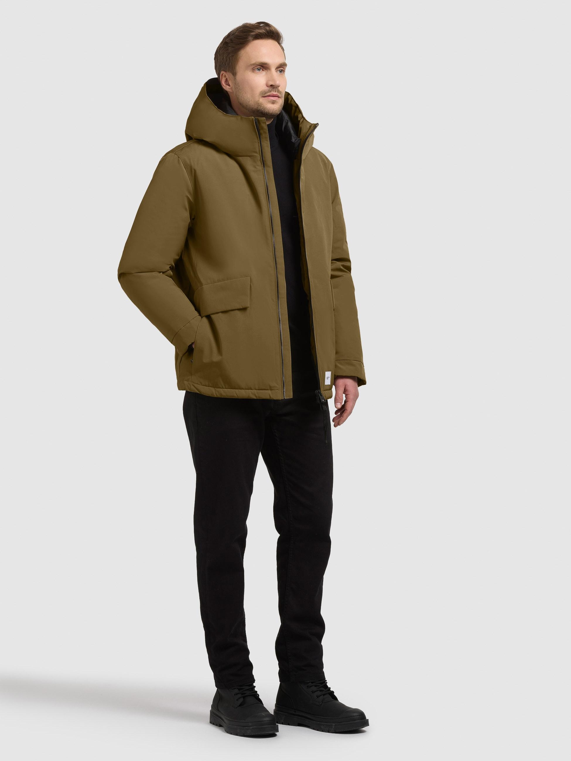 khujo Outdoorjacke »Oreg« mit Kapuze Modische Herren Winterjacke mit großen Pattentaschen