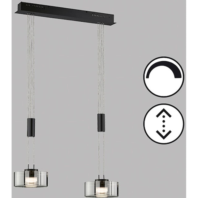 FISCHER & HONSEL Pendelleuchte »Lavin«, 2 flammig-flammig, langlebige LED,  dimmbar | BAUR