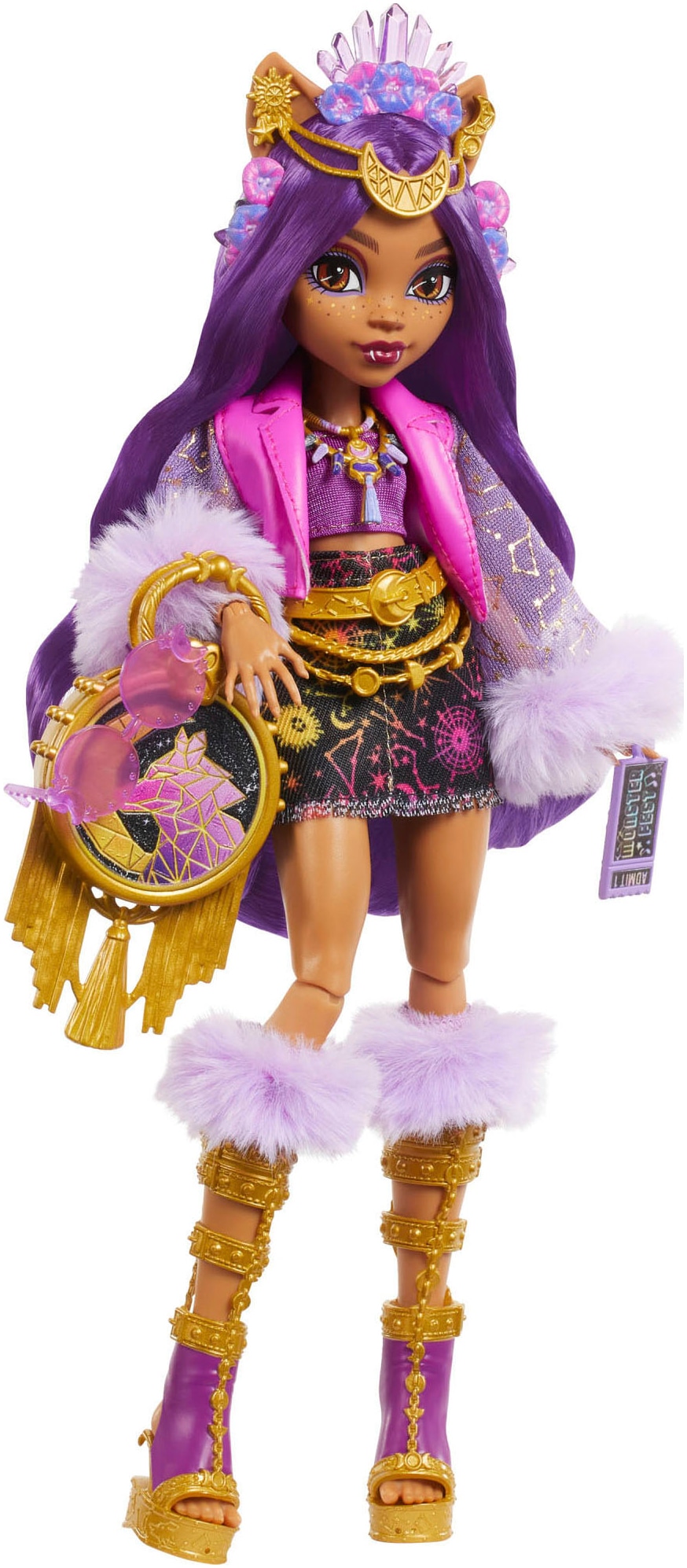 Anziehpuppe »Monsterfest Clawdeen Wolf mit Festival-Outfit«