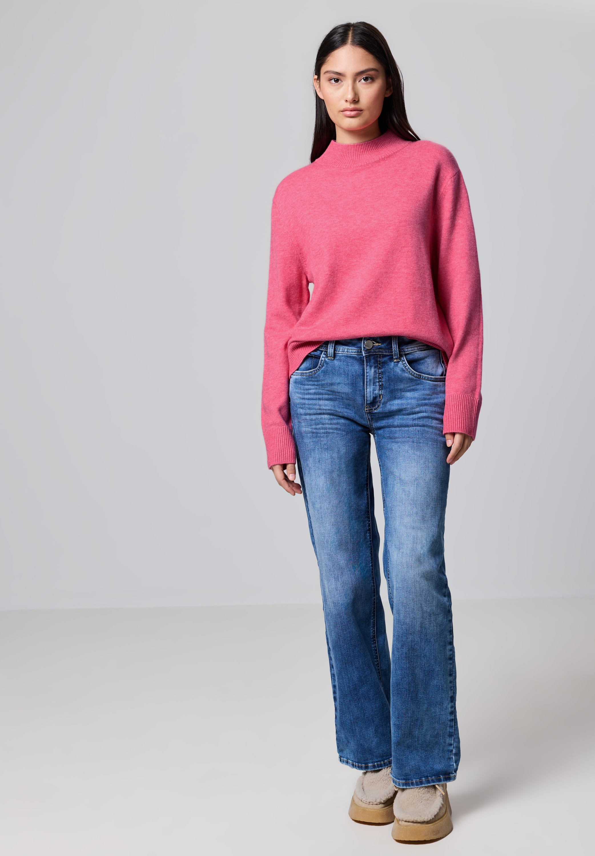 STREET ONE STUDIO Strickpullover, Feinstrick