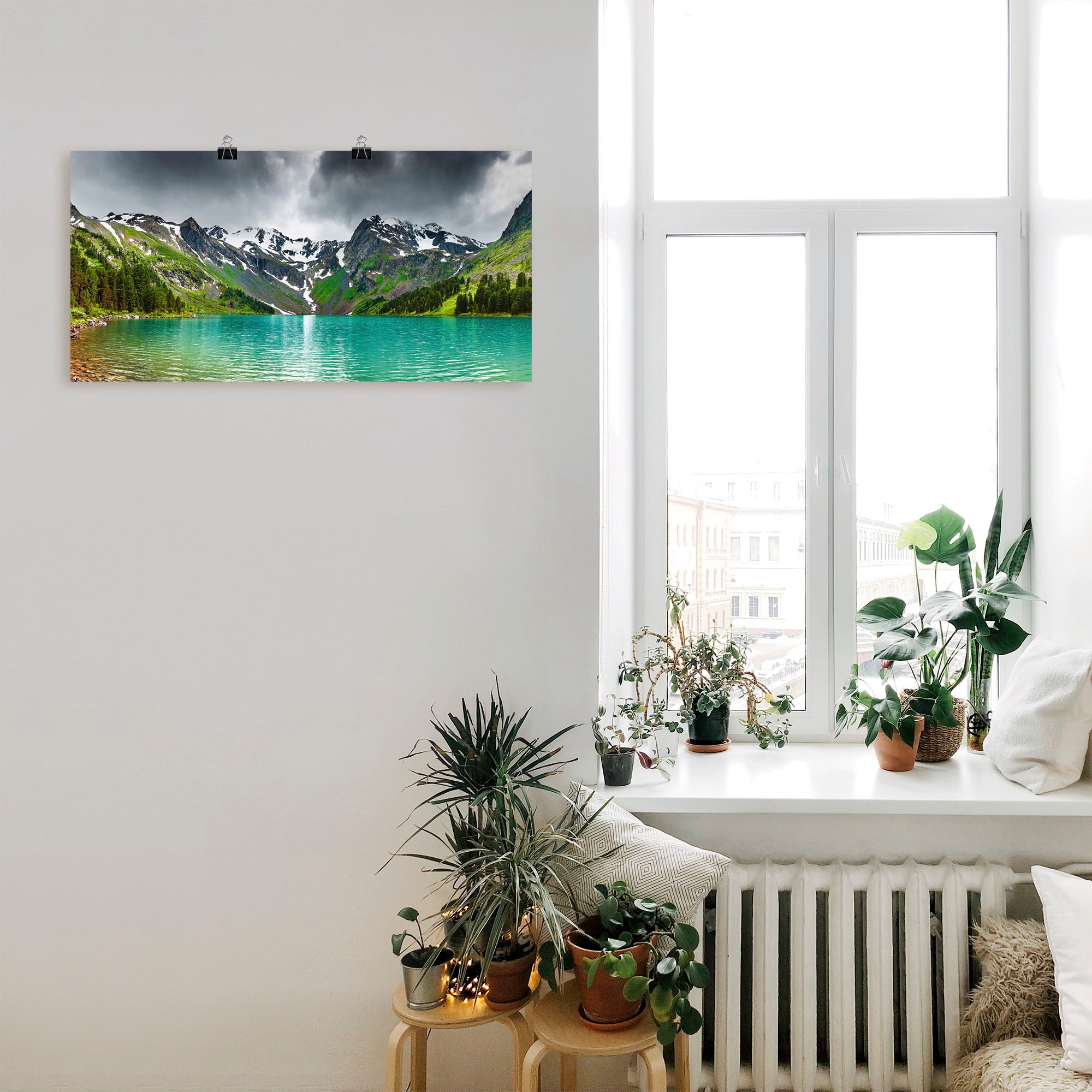 Artland Wandbild "Bergsee", Berge, (1 St.), als Alubild, Outdoorbild, Leinw günstig online kaufen