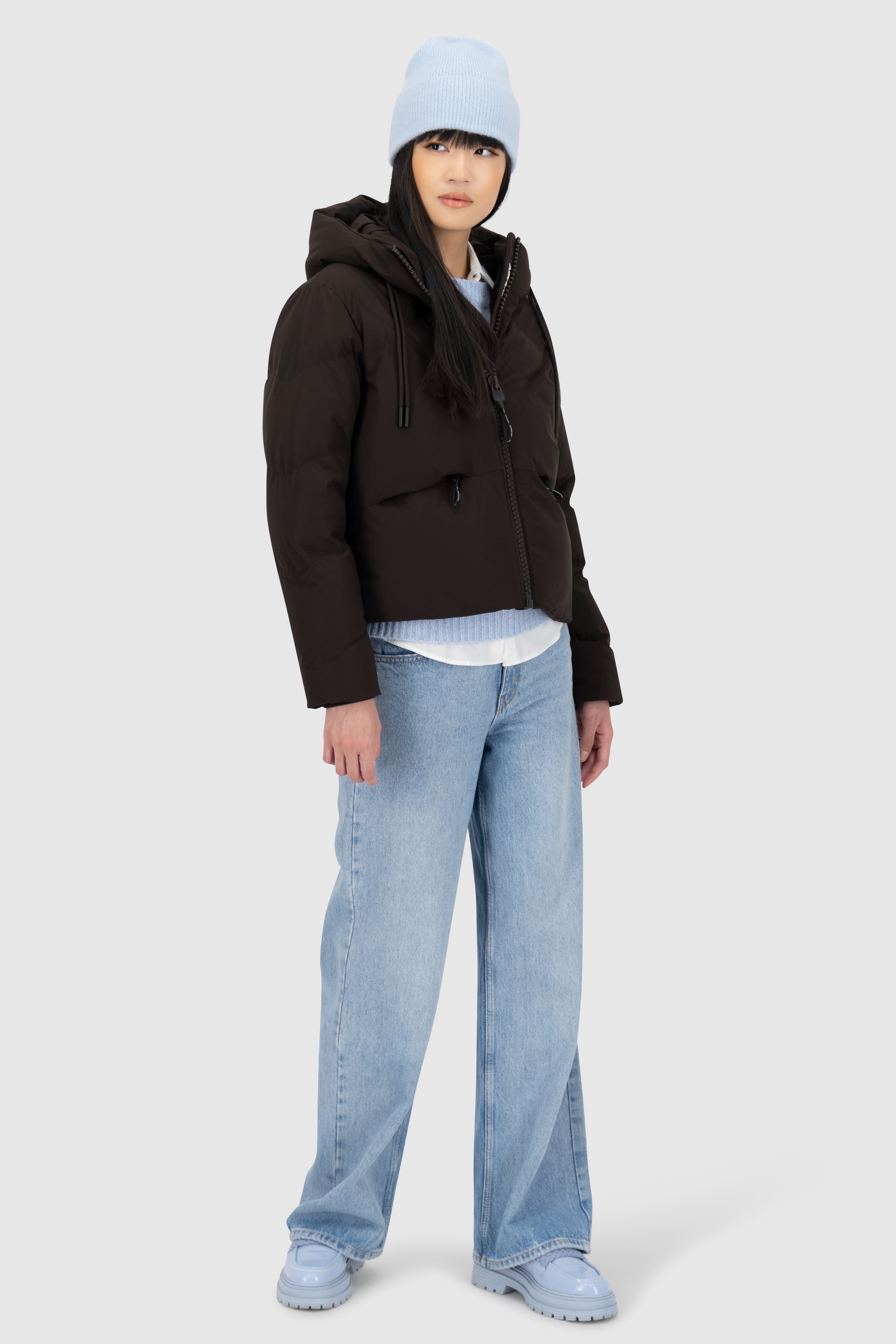Alife & Kickin Steppjacke »Damen MurielAK A«, mit Kapuze, Kurze warme moderne Jacke mit großer gefütterter Kapuze