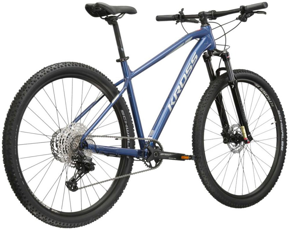 Kross Mountainbike »KROSS MTB Hardtail Level 5.0 29" blau 11 Gänge«, 11 Gang, Shimano, DEORE M5100 Schaltwerk, Kettenschaltung