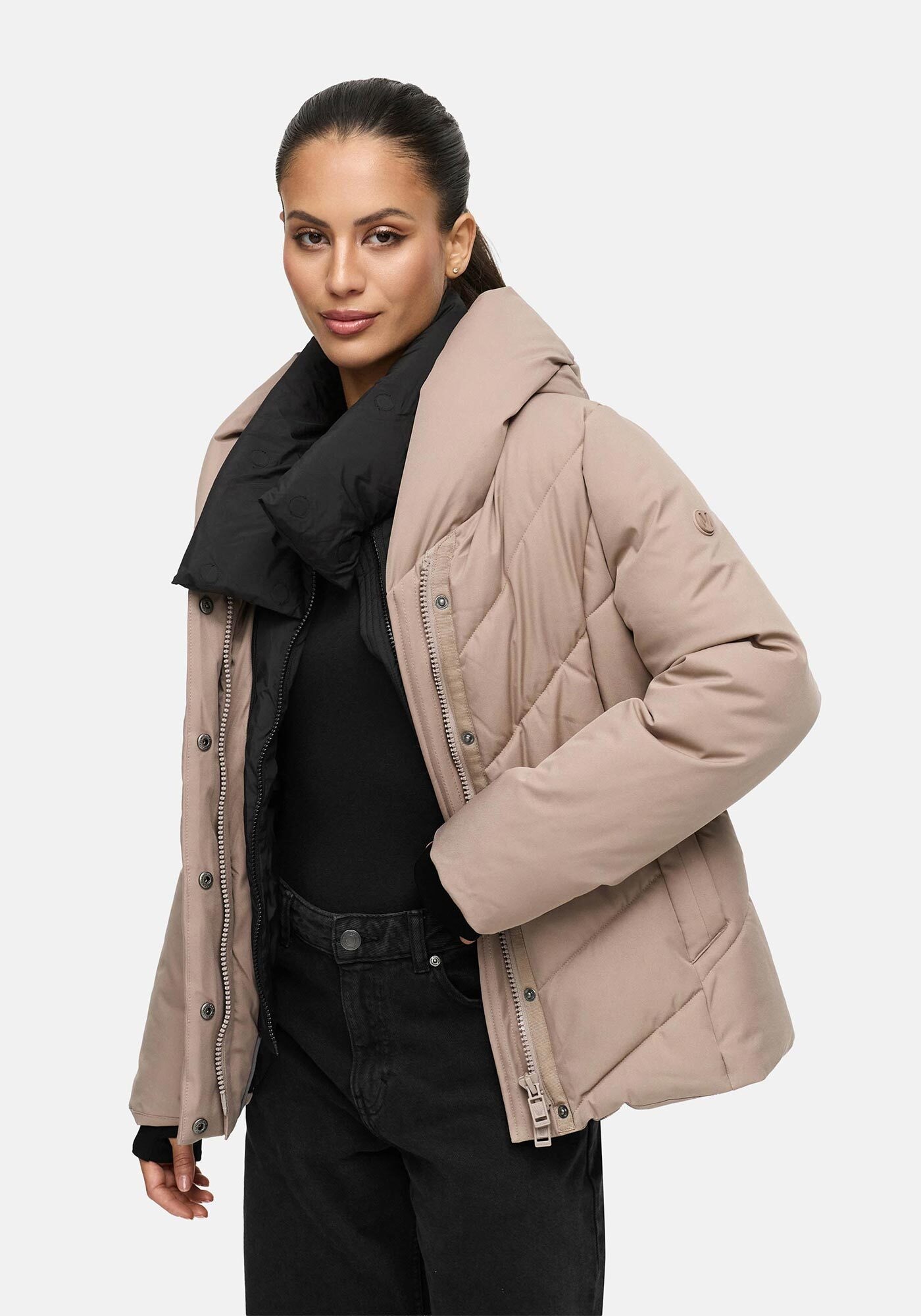 Marikoo Winterjacke "Nadiraa", 2-in-1 Funktion Herausnehmbare Polyester-Inn günstig online kaufen