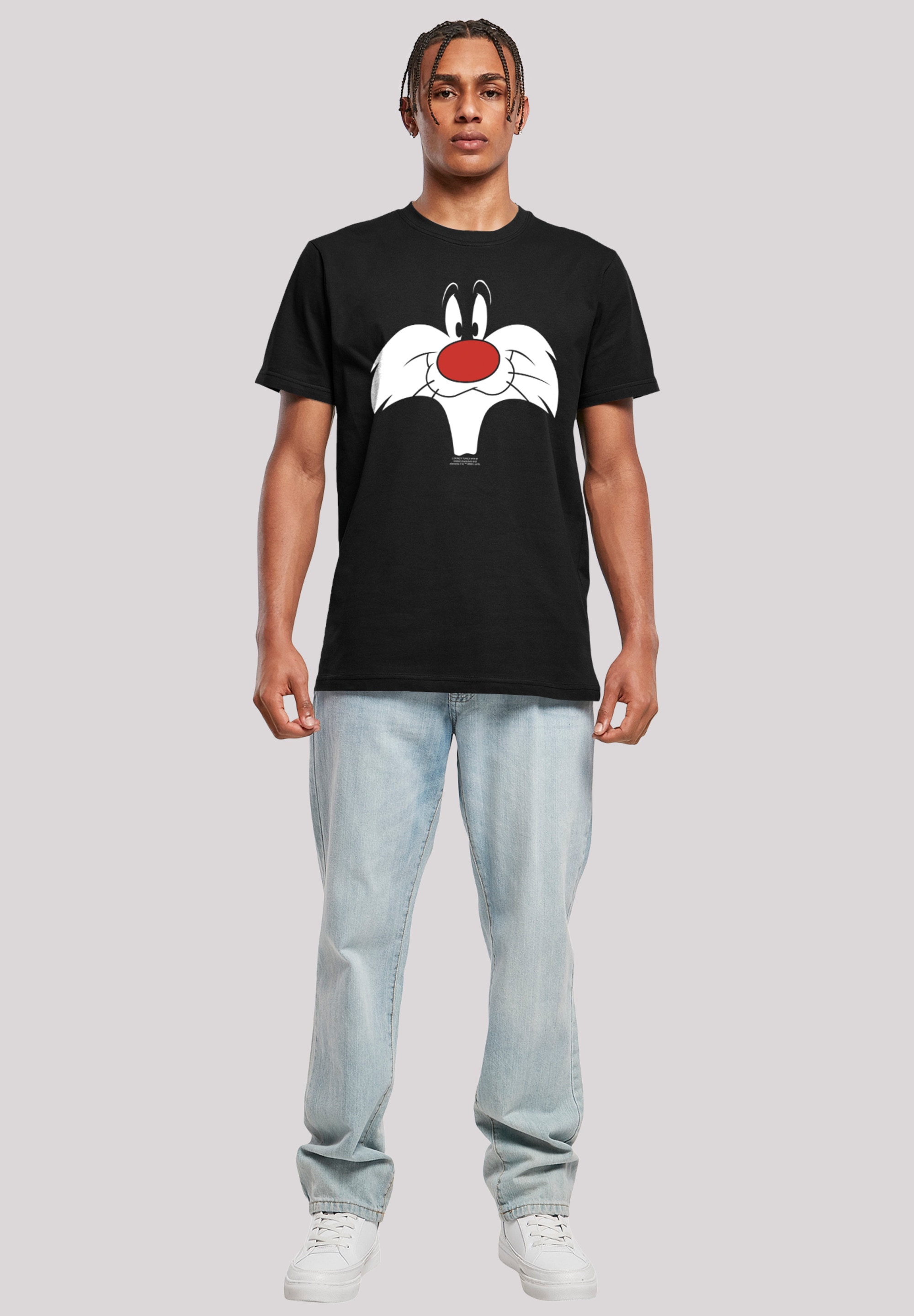 F4NT4STIC T-Shirt »Looney Tunes Sylvester Big Face«, Print