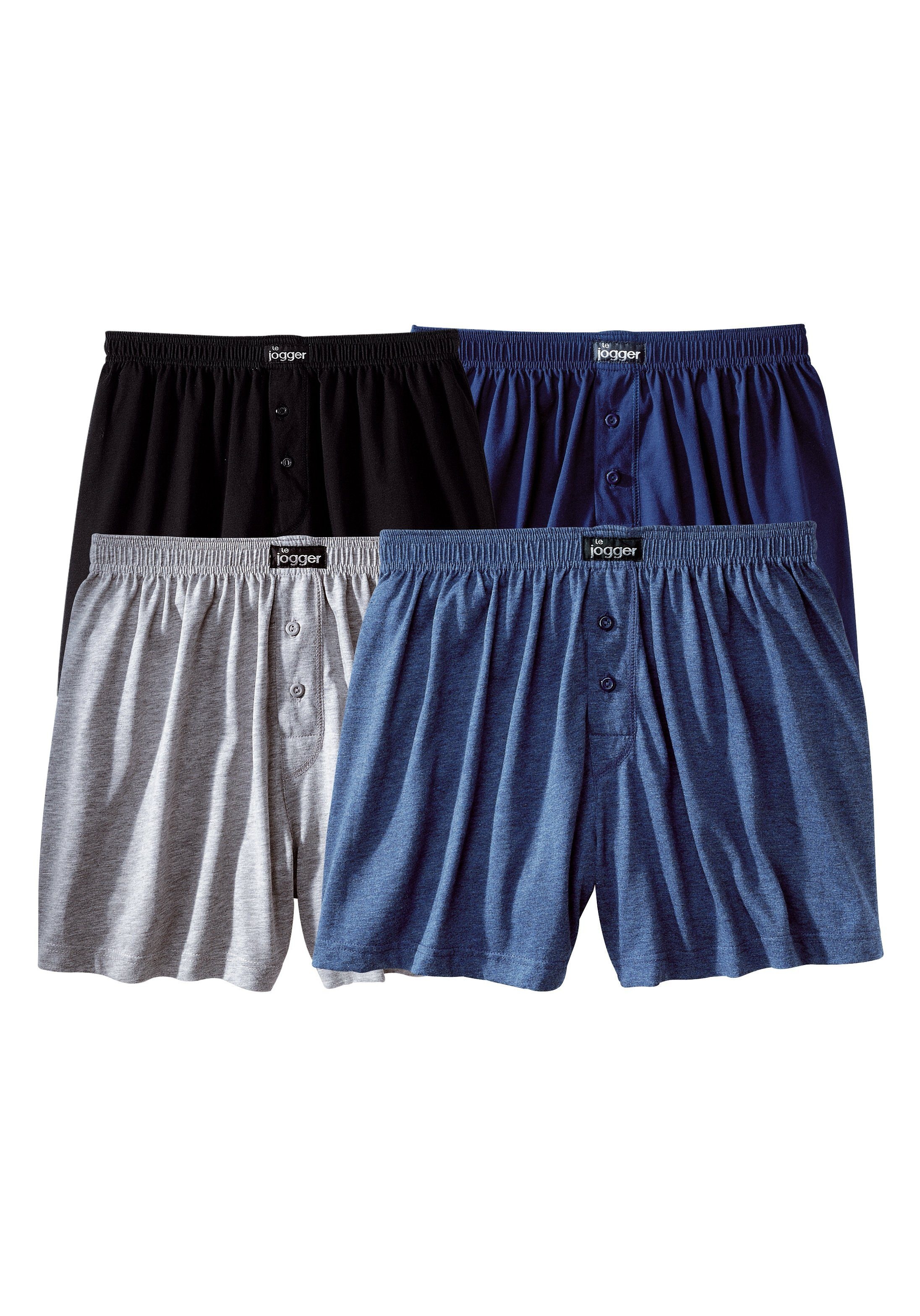 le jogger Weiter Boxer Packung, 4 Stk. aus angenehm weicher Baumwoll-Qualit günstig online kaufen