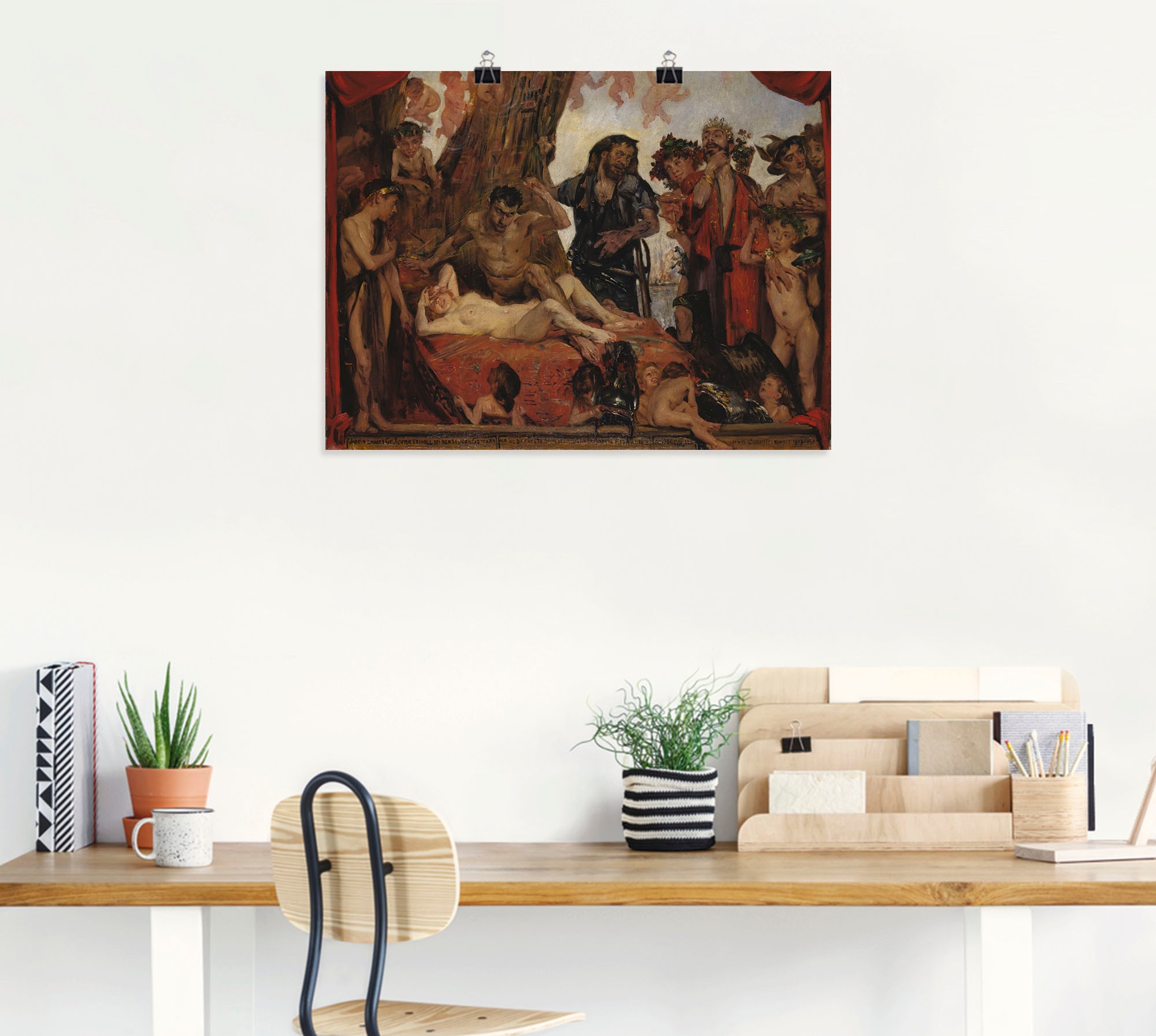 Artland Wandbild »Homerisches Gelächter. 1909«, Gruppen & Familien, (1 St.), als Leinwandbild, Wandaufkleber oder Poster in versch. Größen