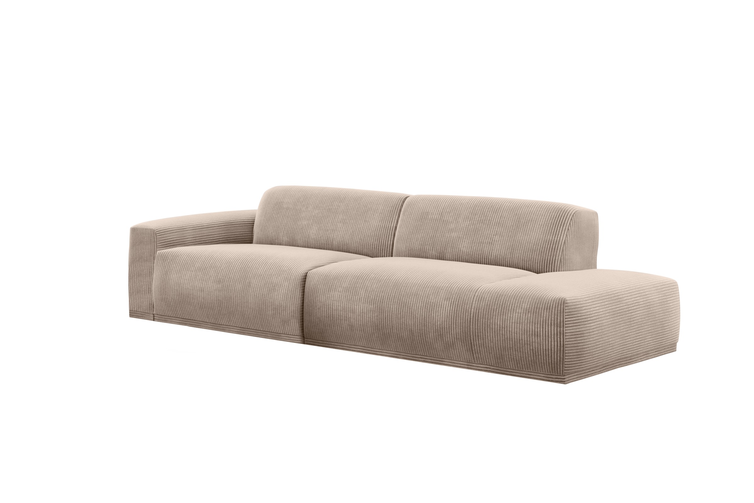 TRENDMANUFAKTUR Big-Sofa »Braga, mit hochwertigem Kaltschaum, Megasofa, in Cord erhältlich«, modernes Big-Sofa, Couch mit hohem Sitzkomfort, 277/72/107 cm (B/H/T)