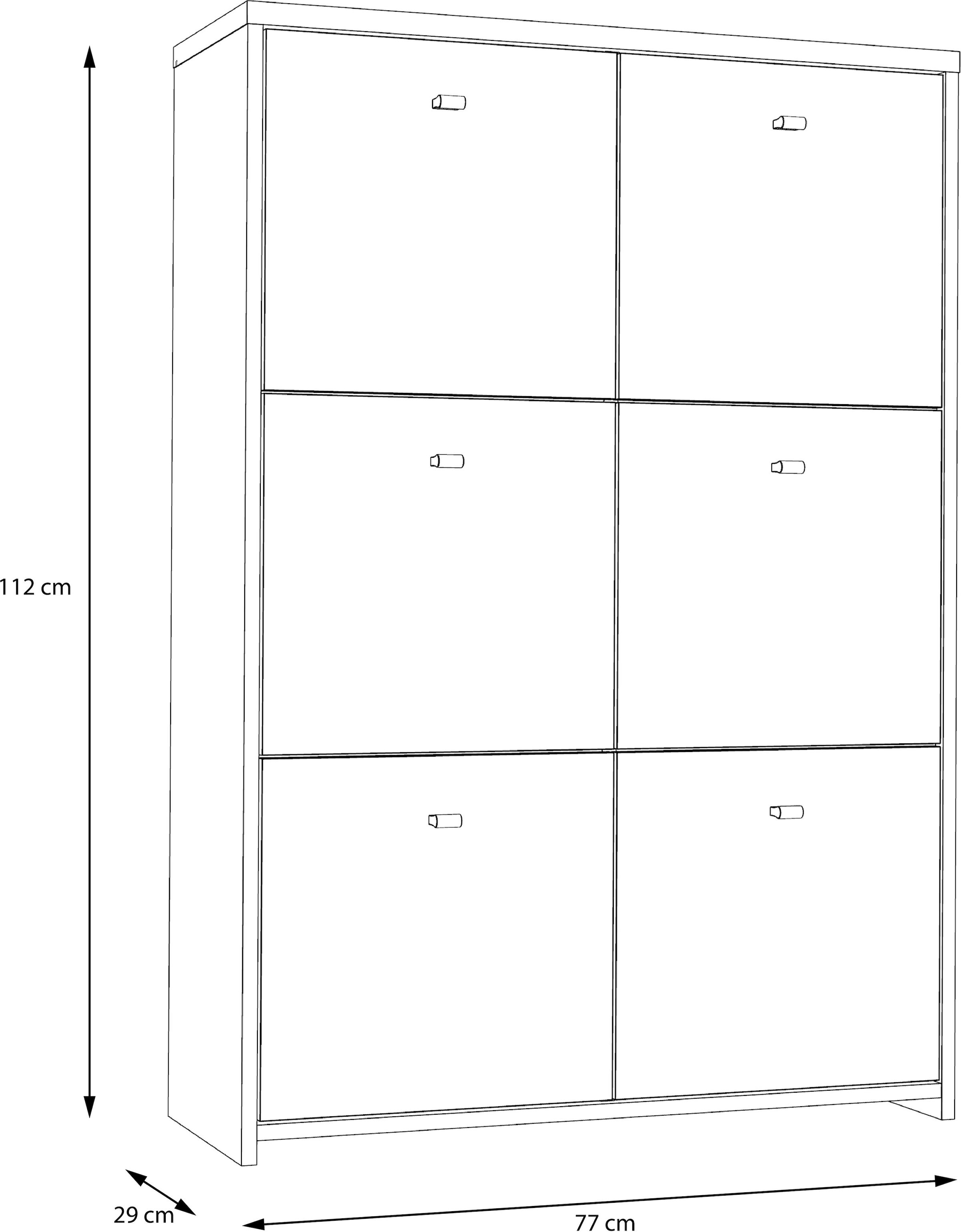 FORTE Kommode »CHEST«, Breite ca. 77 cm