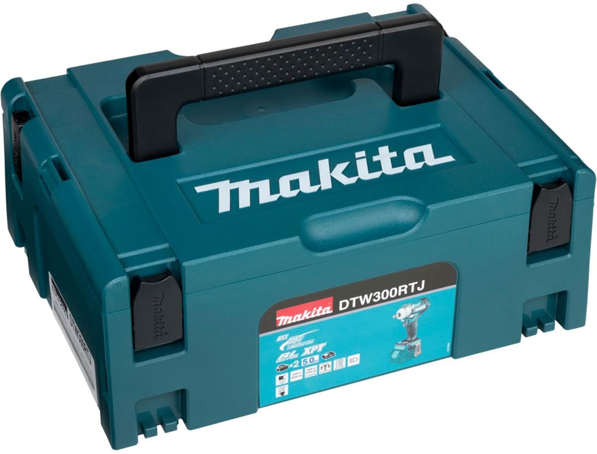 Makita Akku-Schlagbohrschrauber »DTW300RTJ«, inkl. 2 Akkus und Schnellladegerät