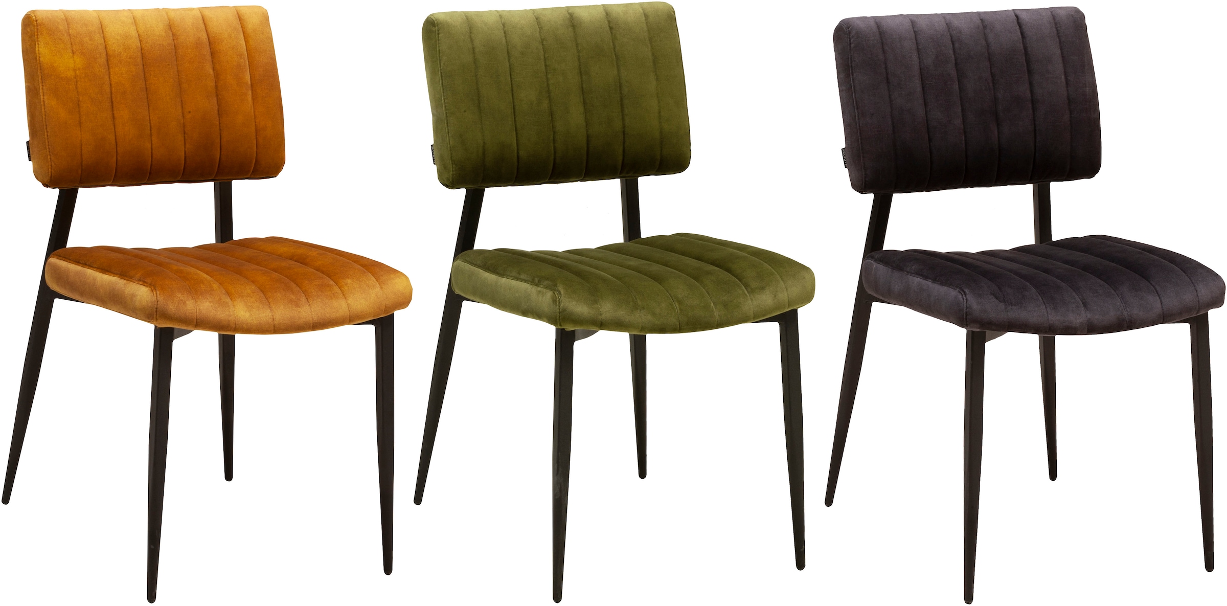 OMG Design Esszimmerstuhl »Ivan«, (Set), 1 St., Stoff, pflegeleichter Samtvelour Bezug, Küchenstuhl