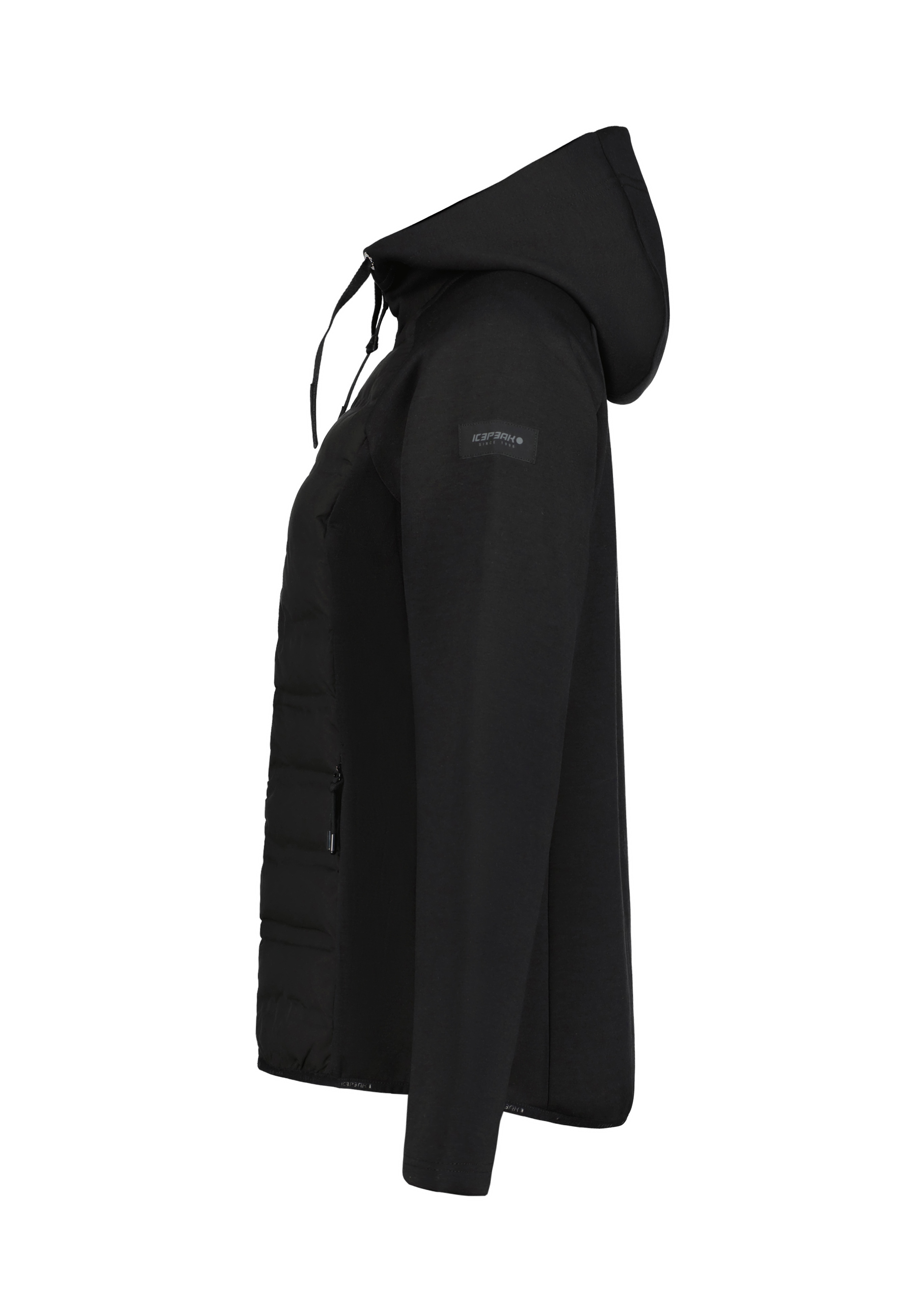 Icepeak Hybridjacke "ICEPEAK ASHBURN" mit fester Kapuze und Kordelzügen, aus 4-Wege-Stretch-Material