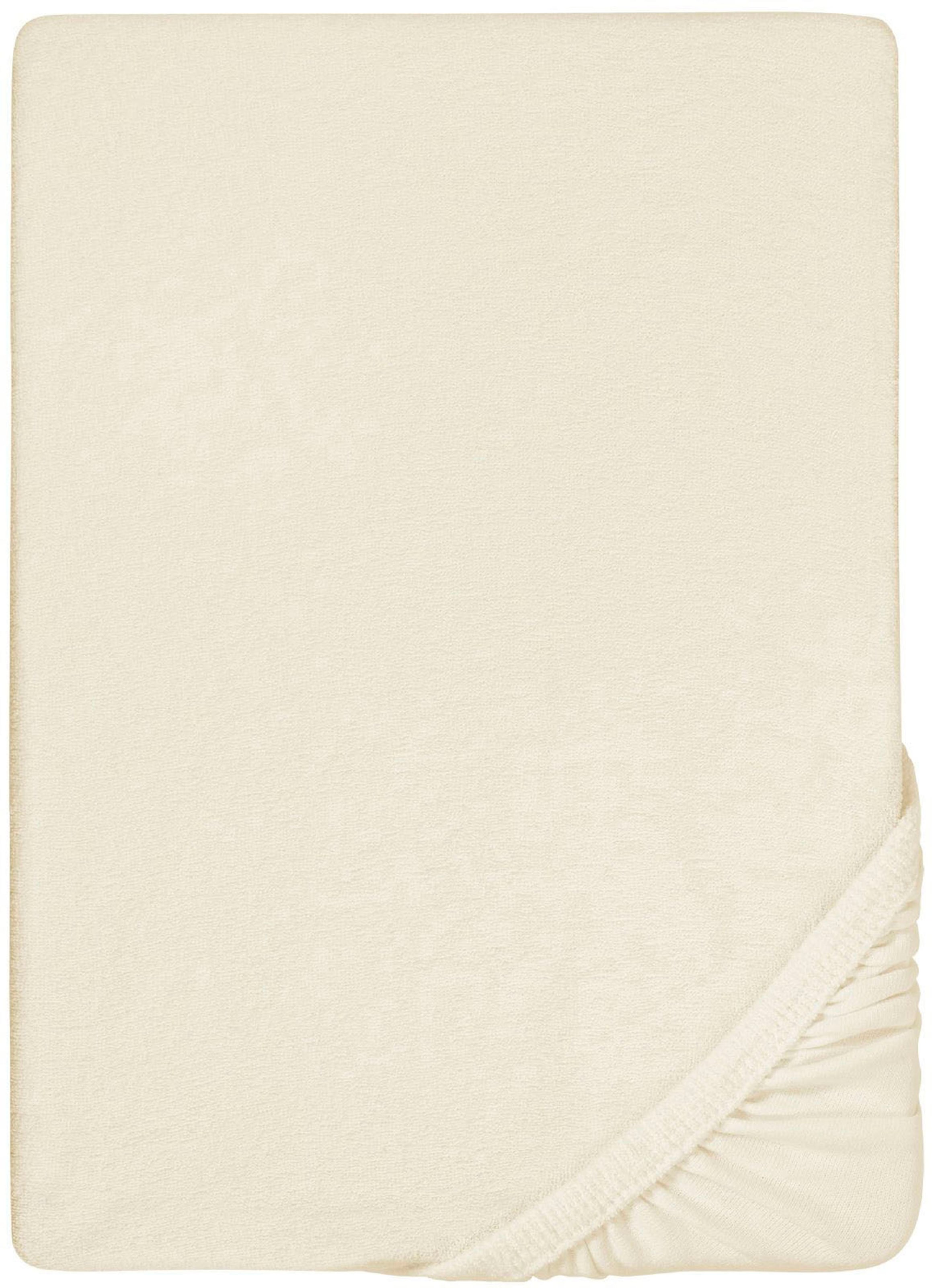 Biberna Spannbettlaken "0012344 Premium Frottee-Stretch Spannbetttuch 80% Baumwolle" Frottee-Stretch, Rundumgummi, bügelfrei, ab Größe 90 x 190 cm