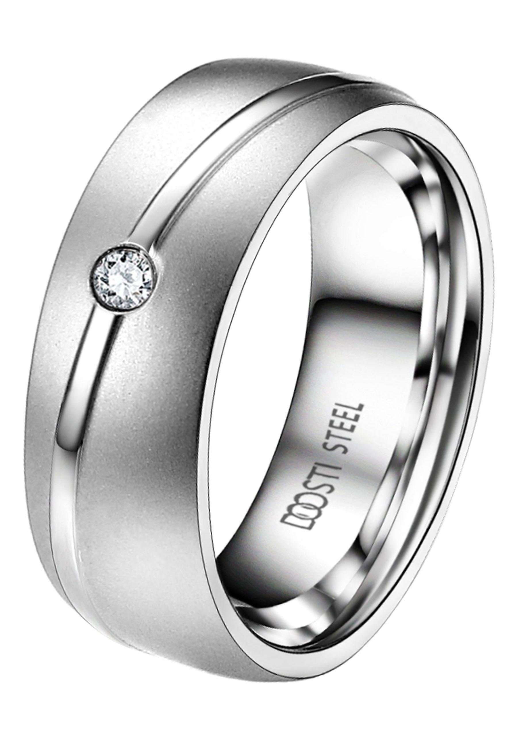 in Made online Partnerring Trauring LIEBE«, »Schmuck Trauring | Edelstahl o. DOOSTI BAUR mit ohne kaufen Geschenk Ehering Zirkonia Germany,