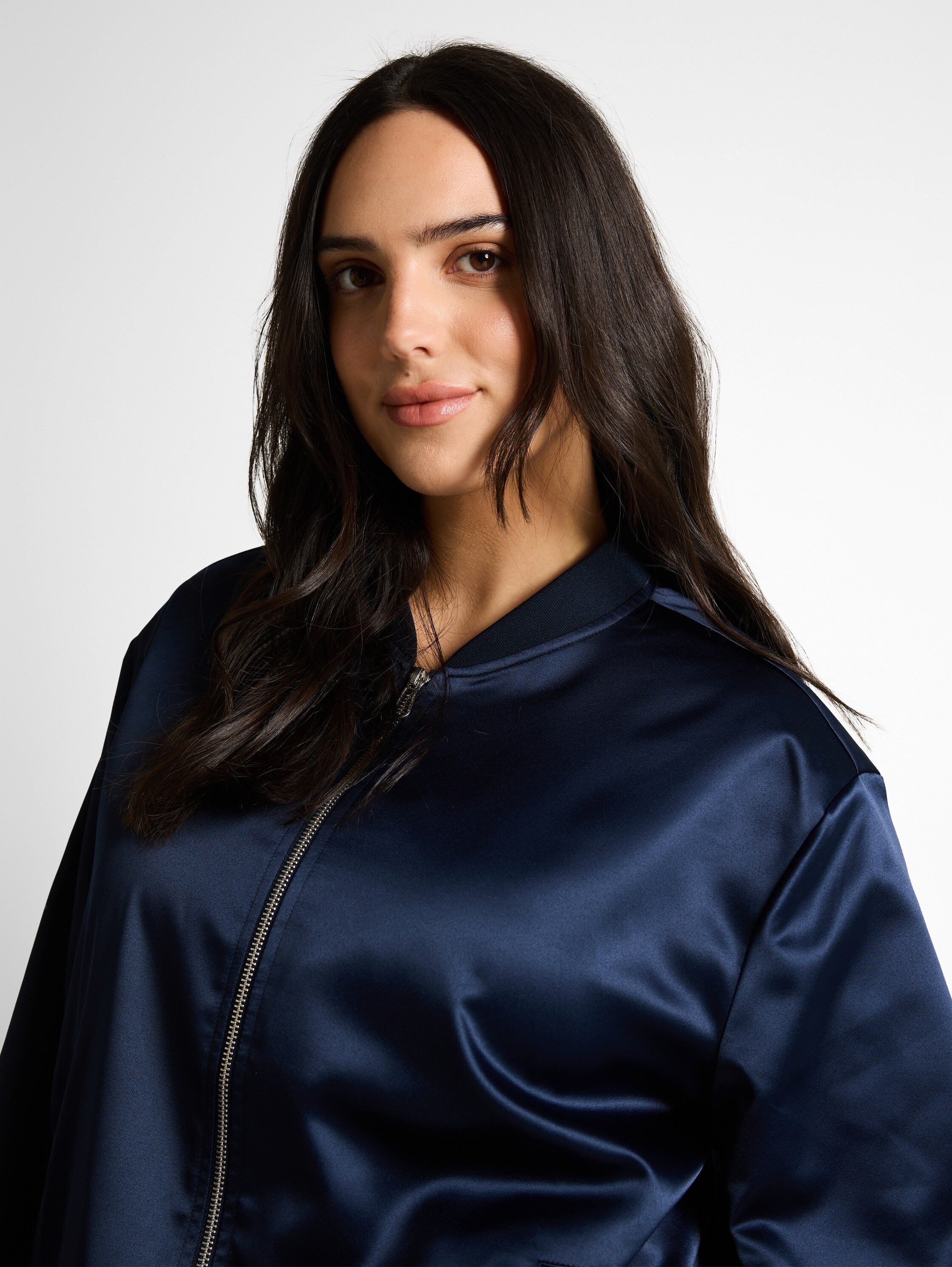 TOM TAILOR PLUS Blouson ohne Kapuze mit Reißverschluss