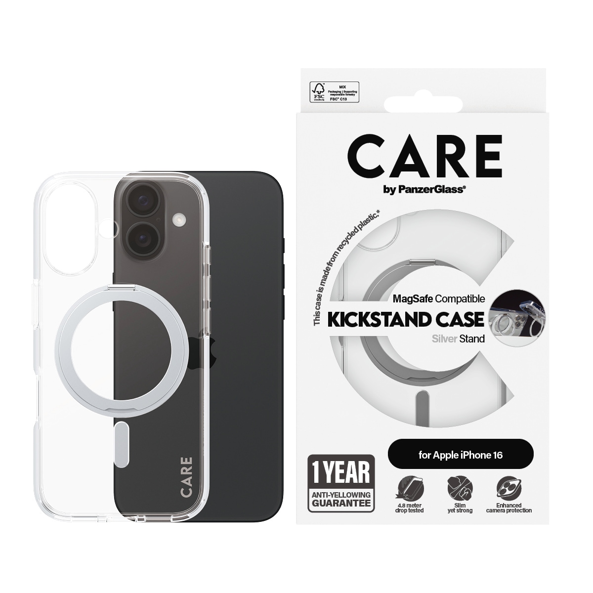 CARE by PanzerGlass Mobiliojo telefono dėklas »Kickstand C...