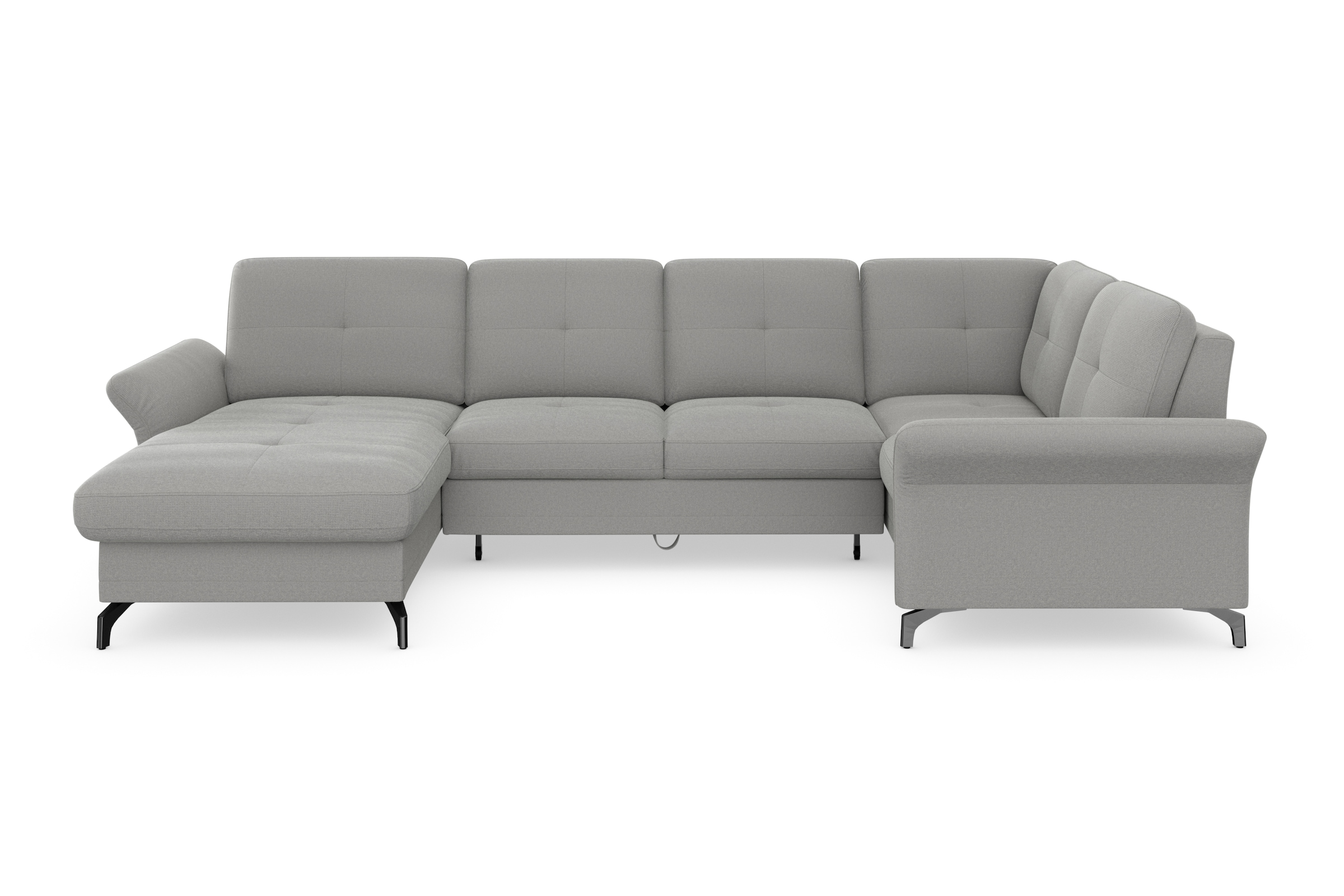 Home affaire Wohnlandschaft "Calando U-Form" wahlweise mit Bettfunktion, Be günstig online kaufen