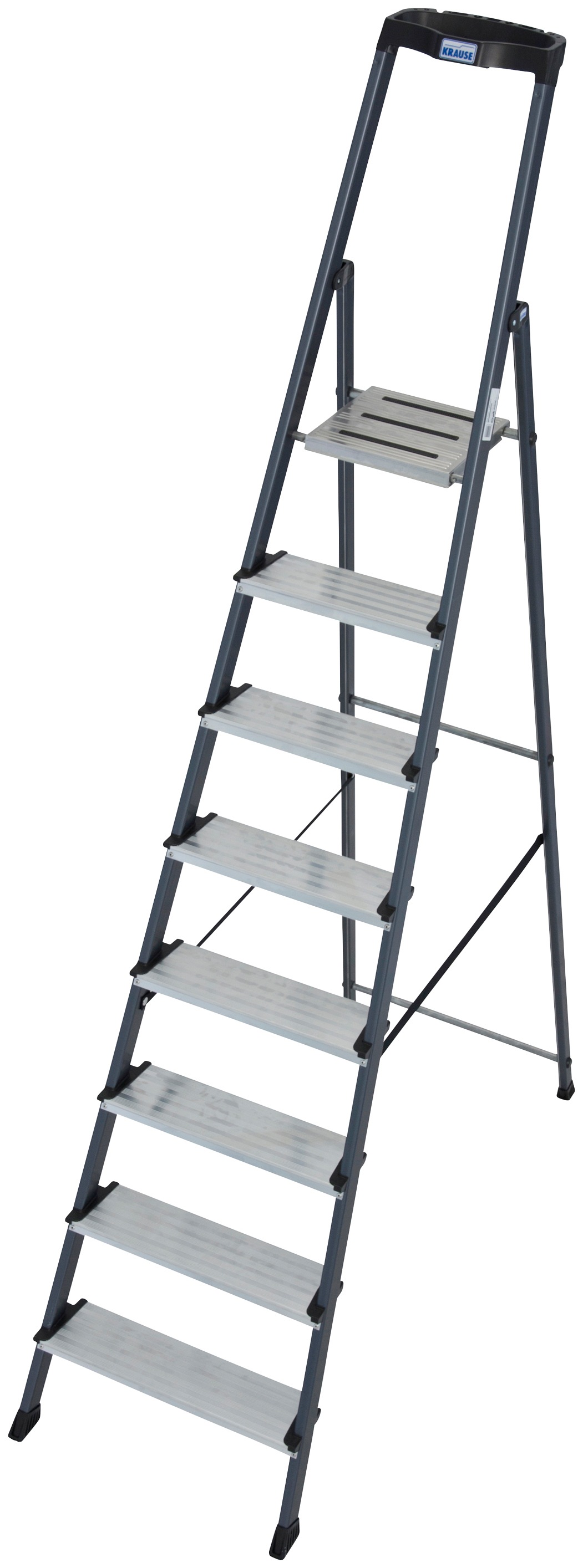 Stehleiter »Securo«, Alu eloxiert, 1x8 Stufen, Arbeitshöhe ca. 370 cm