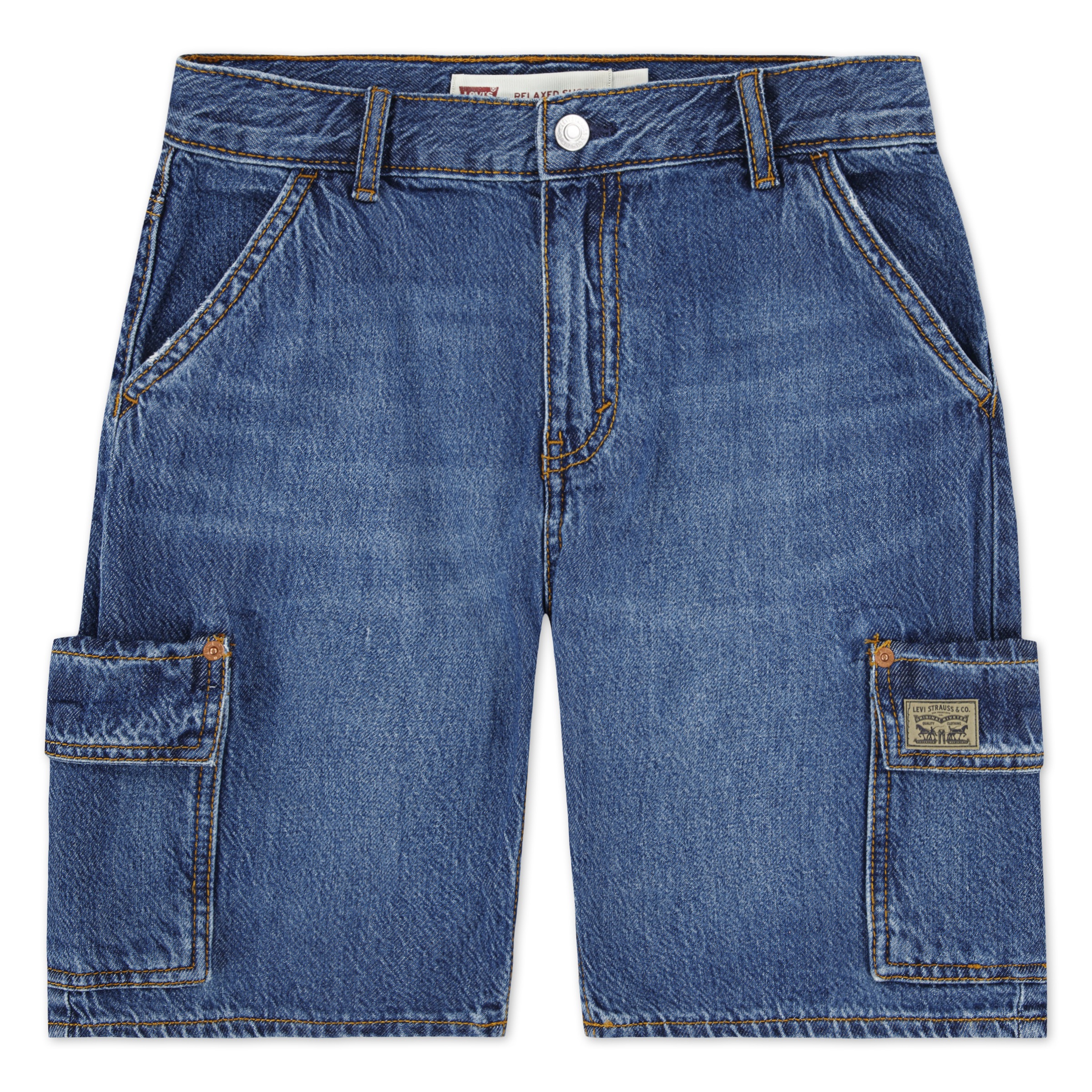 Levi's Kids Denim Cargo Shorts Tumbleweed 164 2