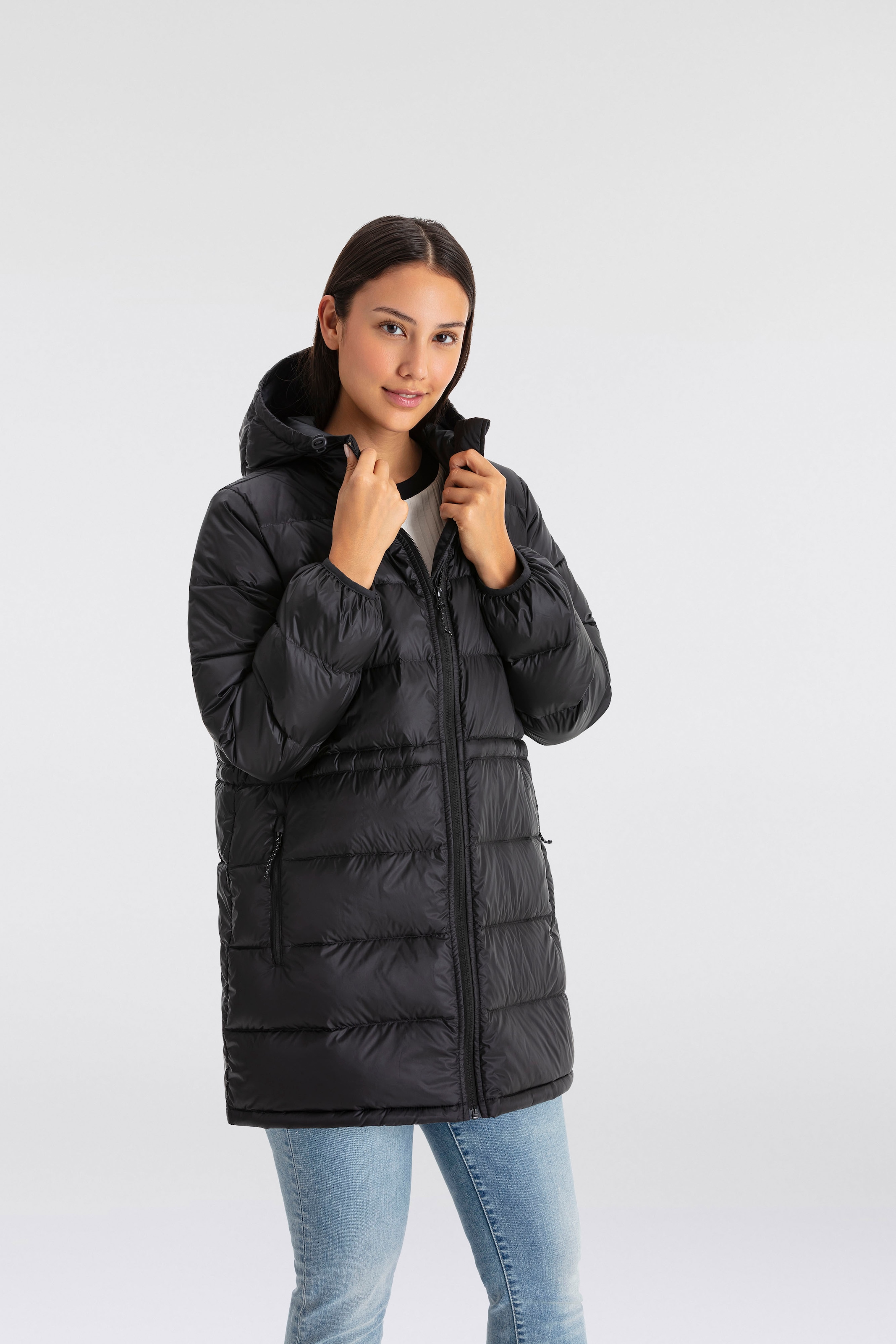 Levis Steppjacke "POLLY MIDI PUFFER" mitKapuze mit praktischen Taschen günstig online kaufen