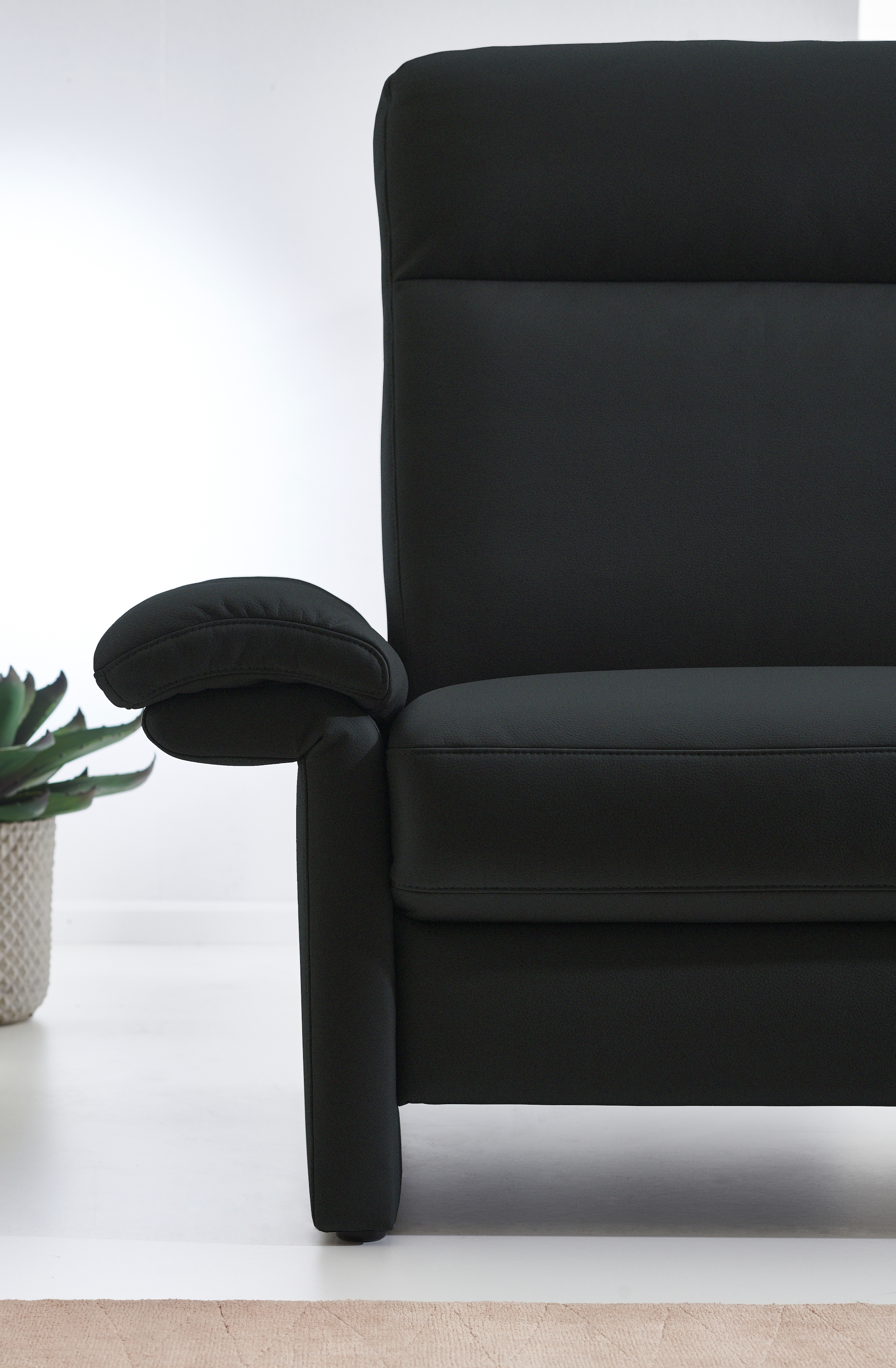 Places of Style 3-Sitzer »Senise, Breite 202 cm«, mit Armverstellung, Federkern