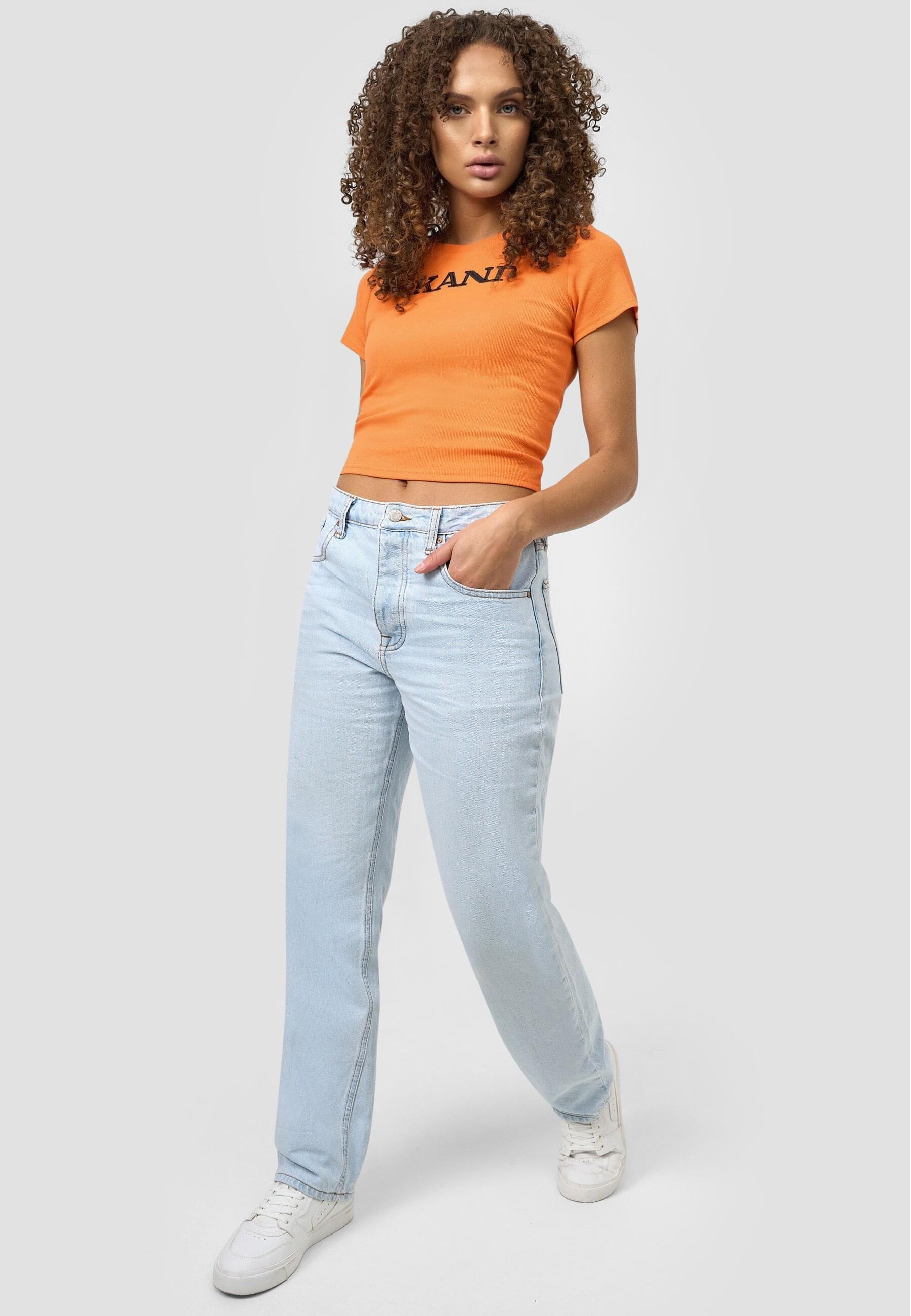Karl Kani Kurzarmshirt »Karl Kani Damen KW221-024-1 Retro Rib Short Tee«, (1 tlg.)