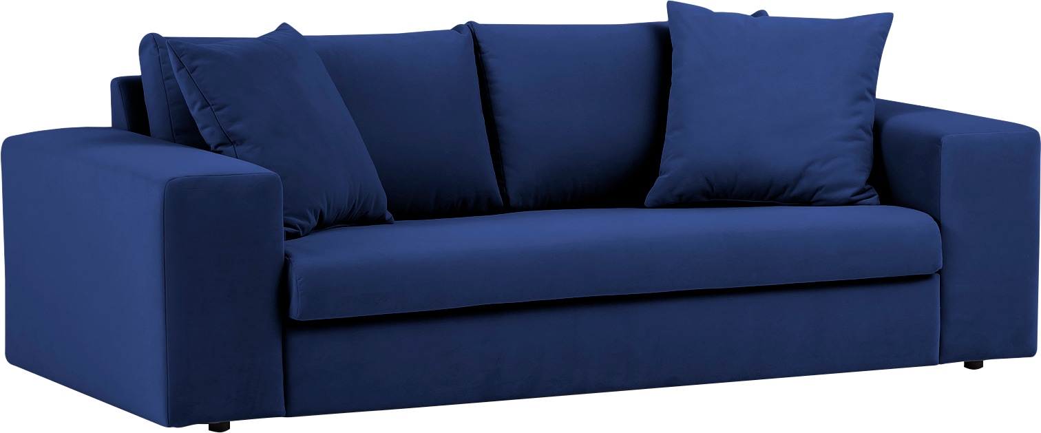 andas 2-Sitzer »SLEETLAND XXL in Samtvelours oder Vintage-Leder-Optik« besonders groß und bequem