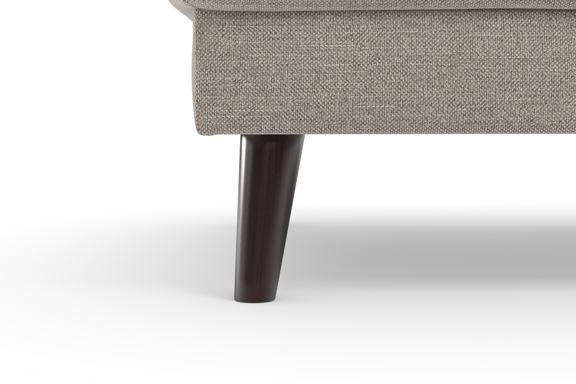TRENDMANUFAKTUR Polsterhocker »Lumber Jack«, (1 St.), in moderner Optik, mit extra hohen Füßen