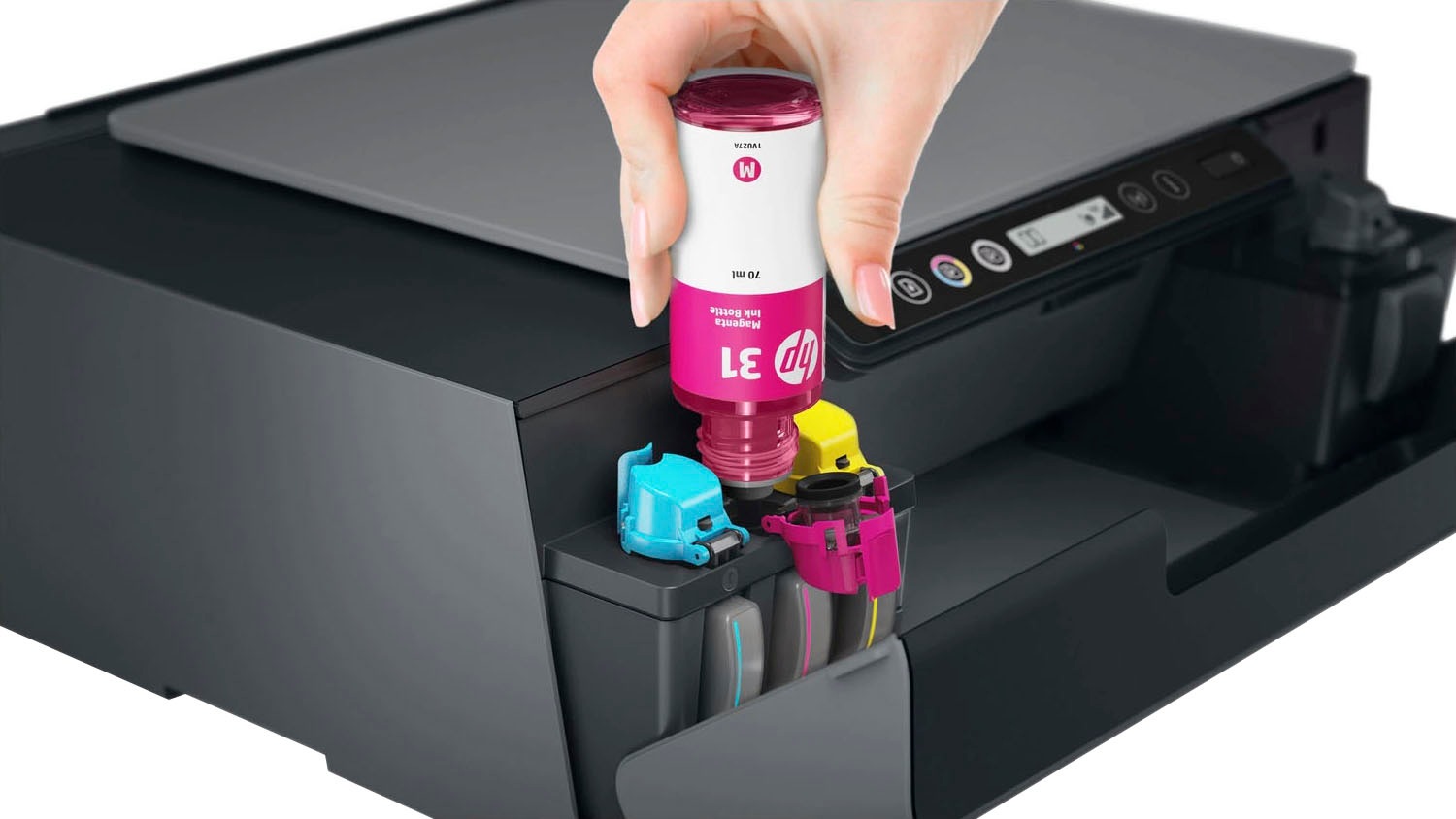 HP Multifunktionsdrucker »Smart Tank Plus 555«, Tinte für bis zu 3 Jahre enthalten.