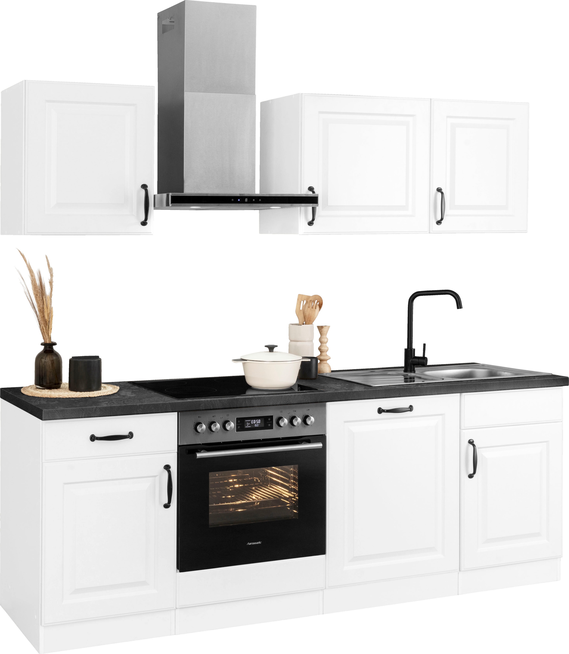 wiho Küchen Küchenzeile »Erla«, Hanseatic-E-Geräten, mit Breite | 220 kaufen BAUR cm