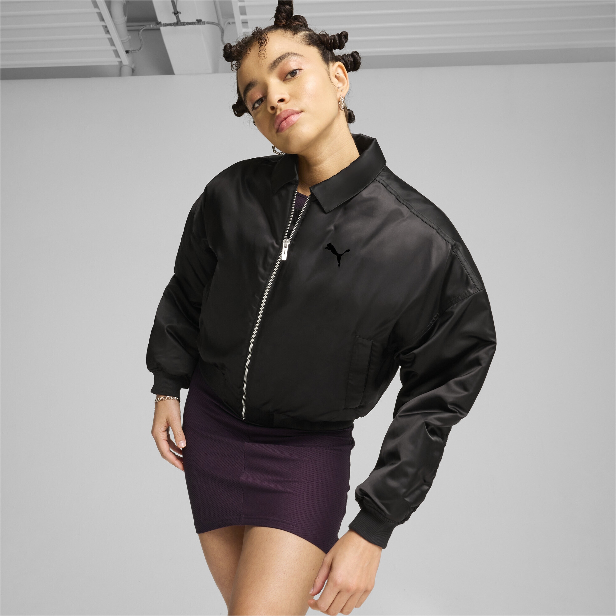 PUMA Bomberjacke »Bomberjacke aus Satin Damen«