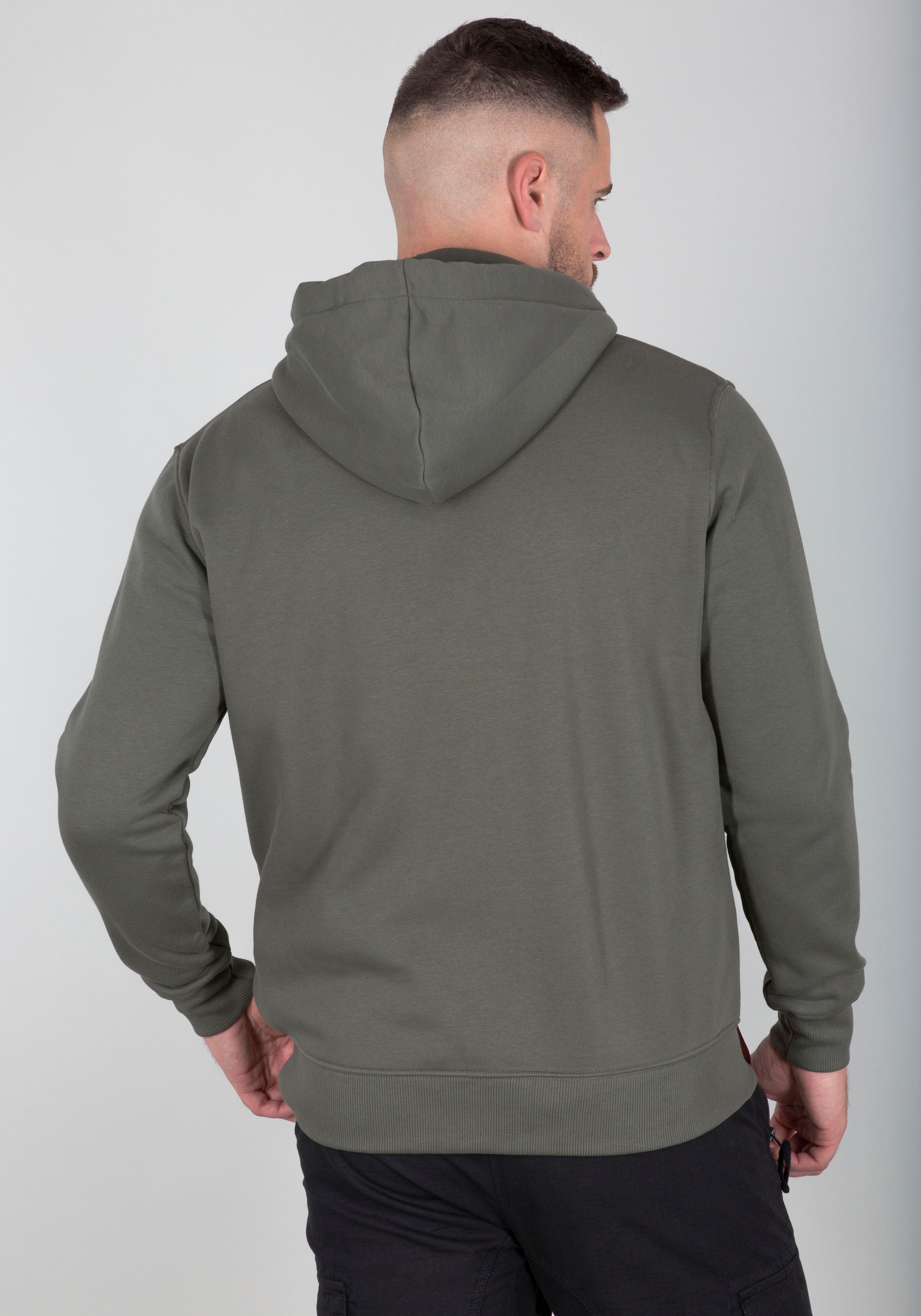 Alpha Industries Kapuzensweatjacke "Basic Zip Hoody SL" günstig online kaufen