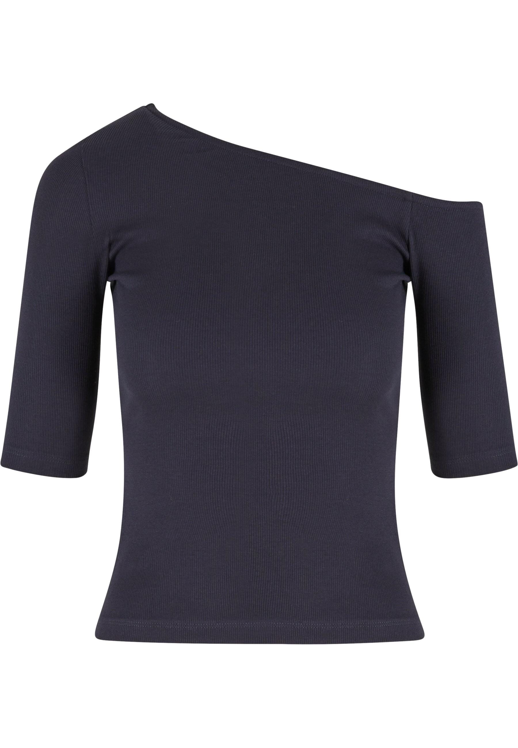 URBAN CLASSICS T-Shirt "Urban Classics Ladies Organic Asymmetric Rib Tee" 1 günstig online kaufen