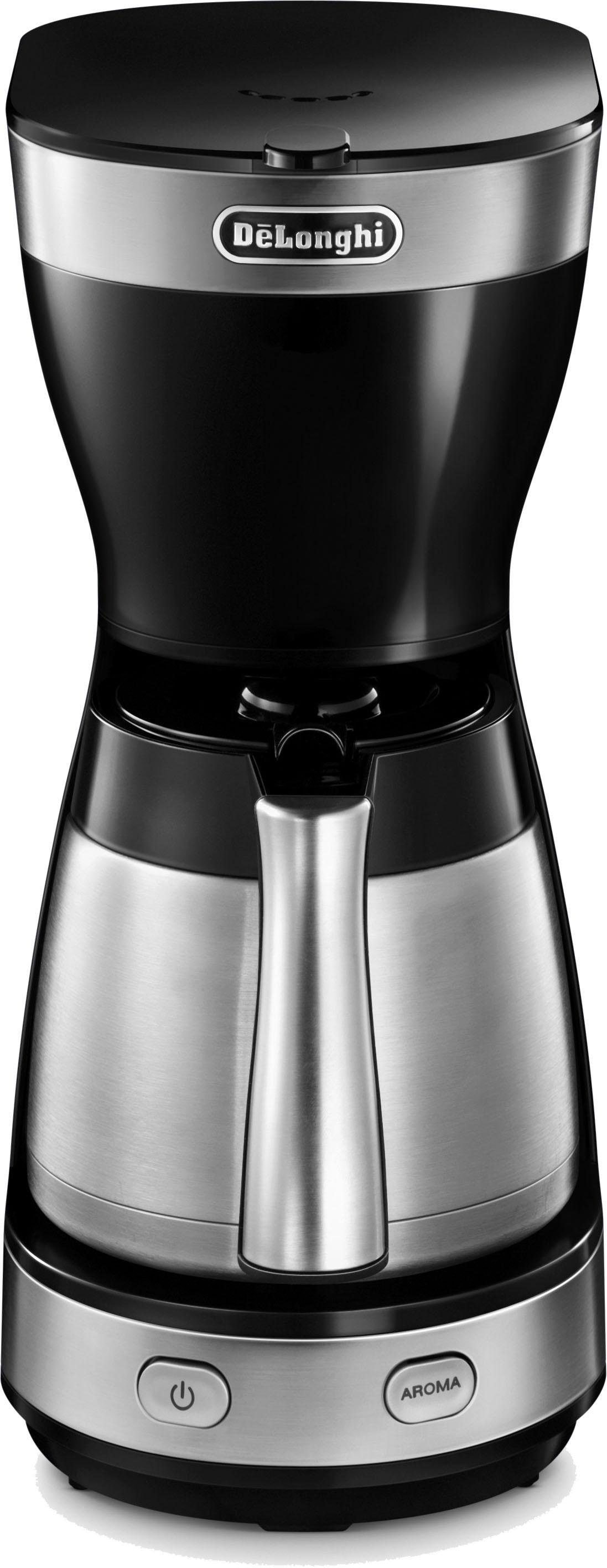 De'Longhi Filterkaffeemaschine »ICM 16710«, 1,25 l Kaffeekanne, Papierfilter
