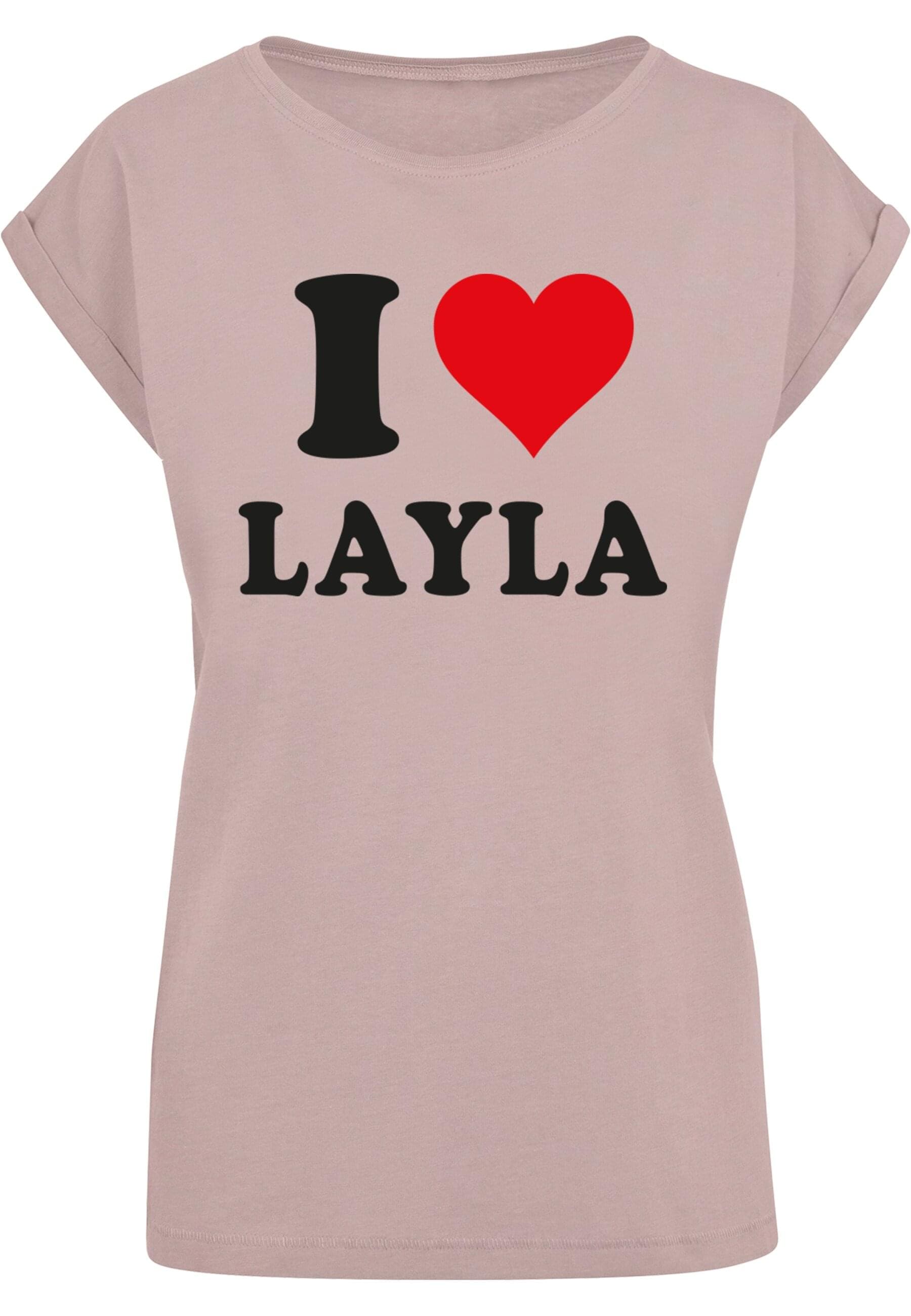 Merchcode T-Shirt "Merchcode Damen Ladies I Love Layla T-Shirt" günstig online kaufen