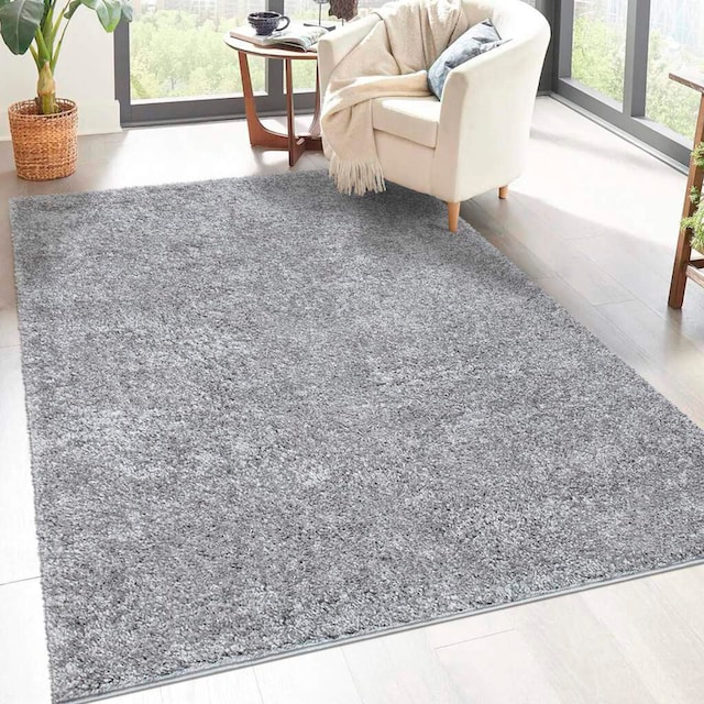 Carpet City Hochflor-Teppich »City Shaggy«, rechteckig, Robuster Langflor  Teppich uni, besonders flauschig weich | BAUR