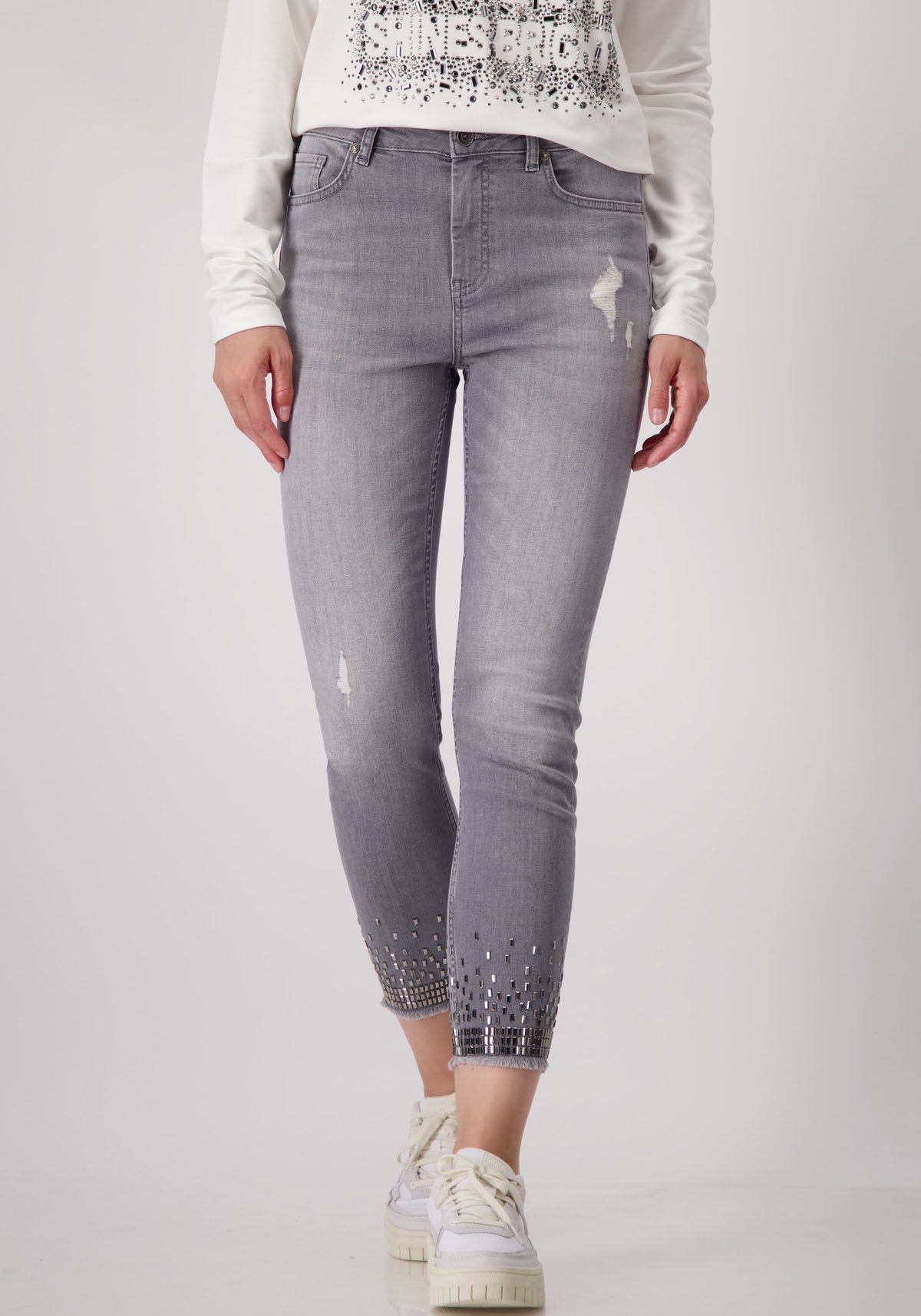 7/8-Jeans »Hose Jeans Schmuck«, mit Strass