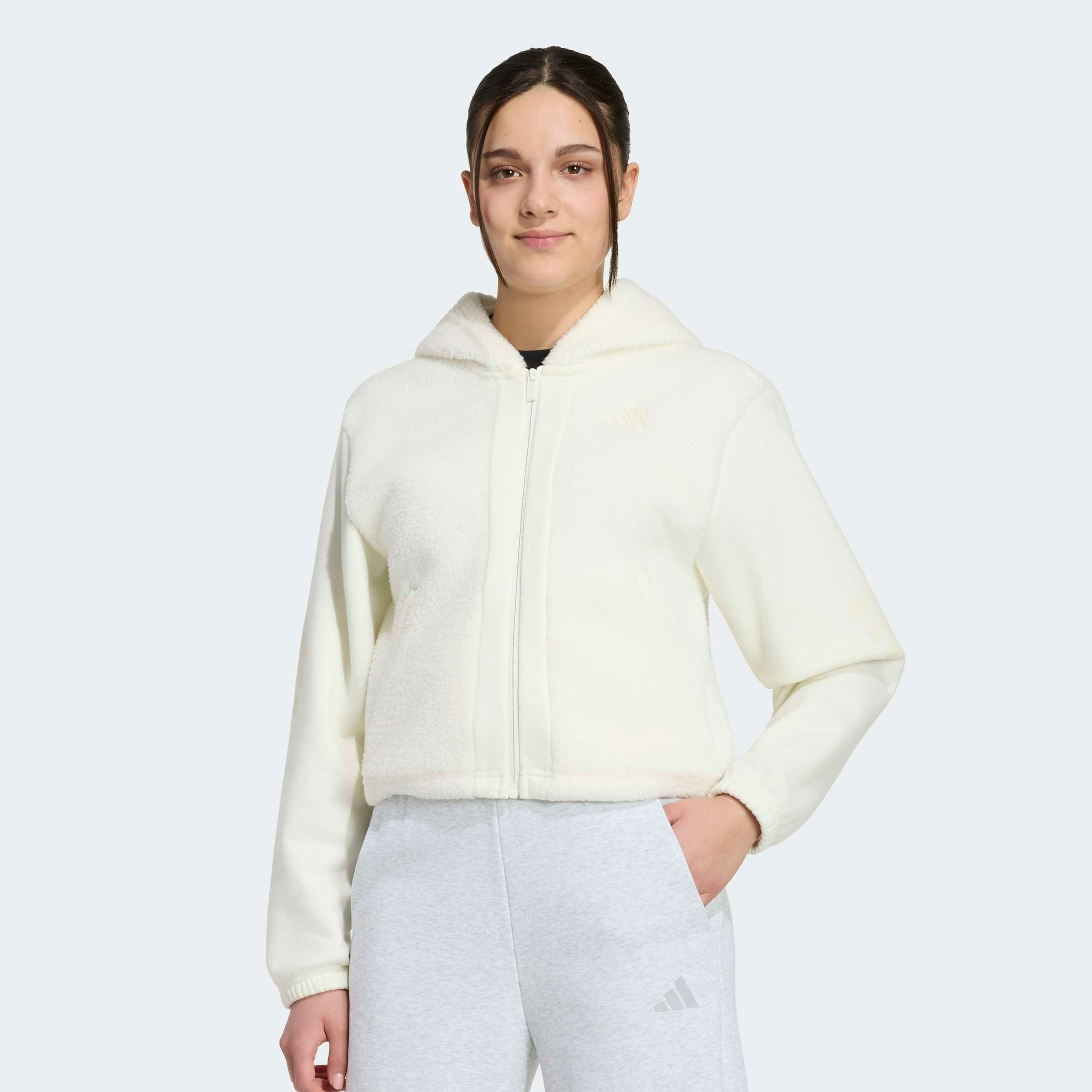adidas Sportswear Outdoorjacke "FUTURE ICONS, DURCHGEHENDER REISSVERSCHLUSS" für Kinder, sportlicher Stil, aus Polyester
