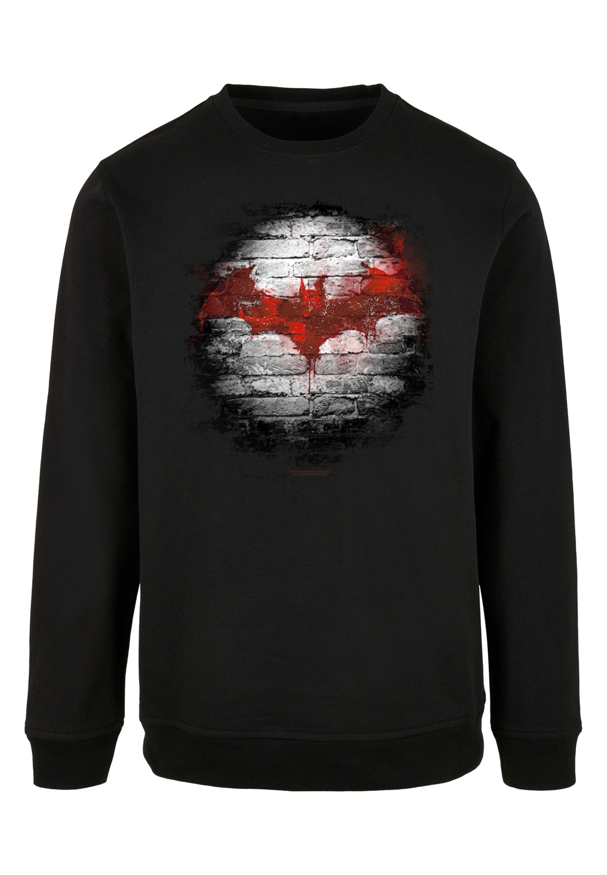 F4NT4STIC Rundhalspullover »F4NT4STIC Herren Batman Logo Wall with Basic Crewneck«, (1 tlg.)