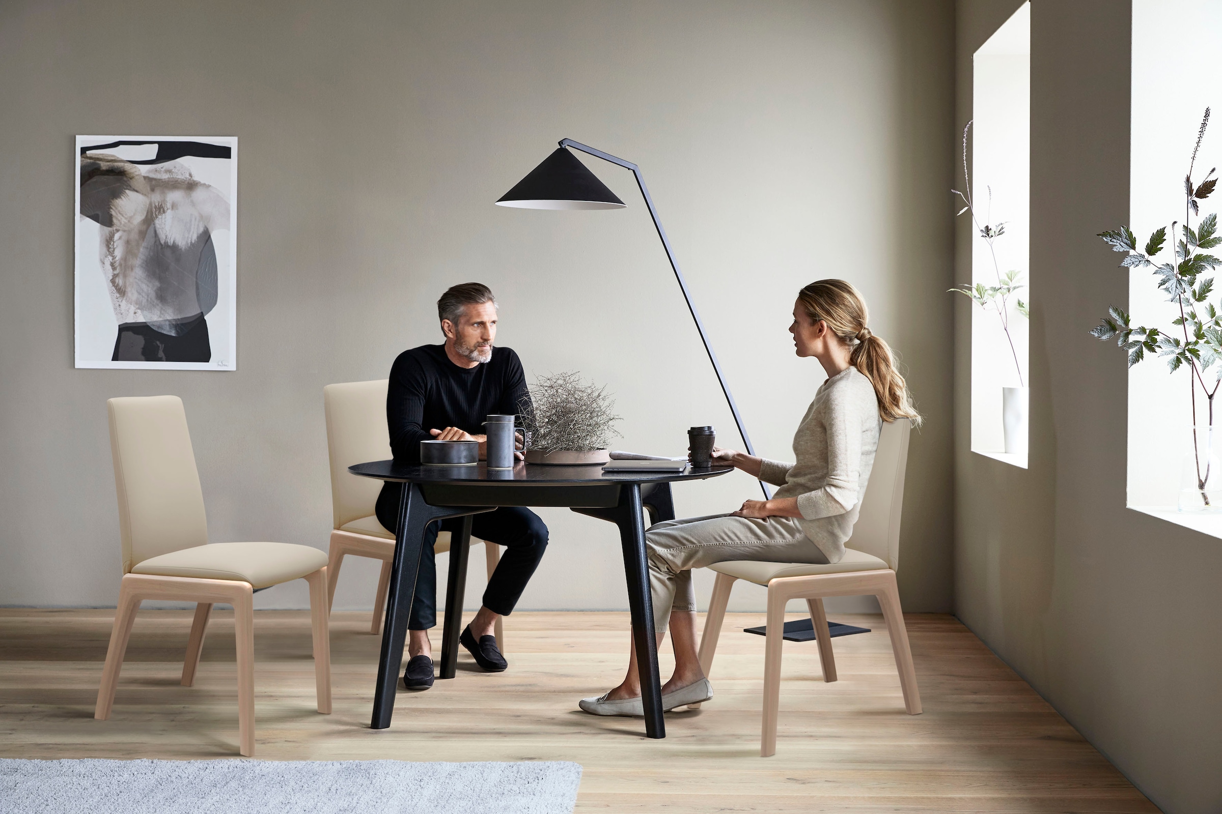 Stressless® Polsterstuhl »Laurel«, Leder BATICK, Low Back, Größe L, mit abgerundeten Beinen in Walnuss