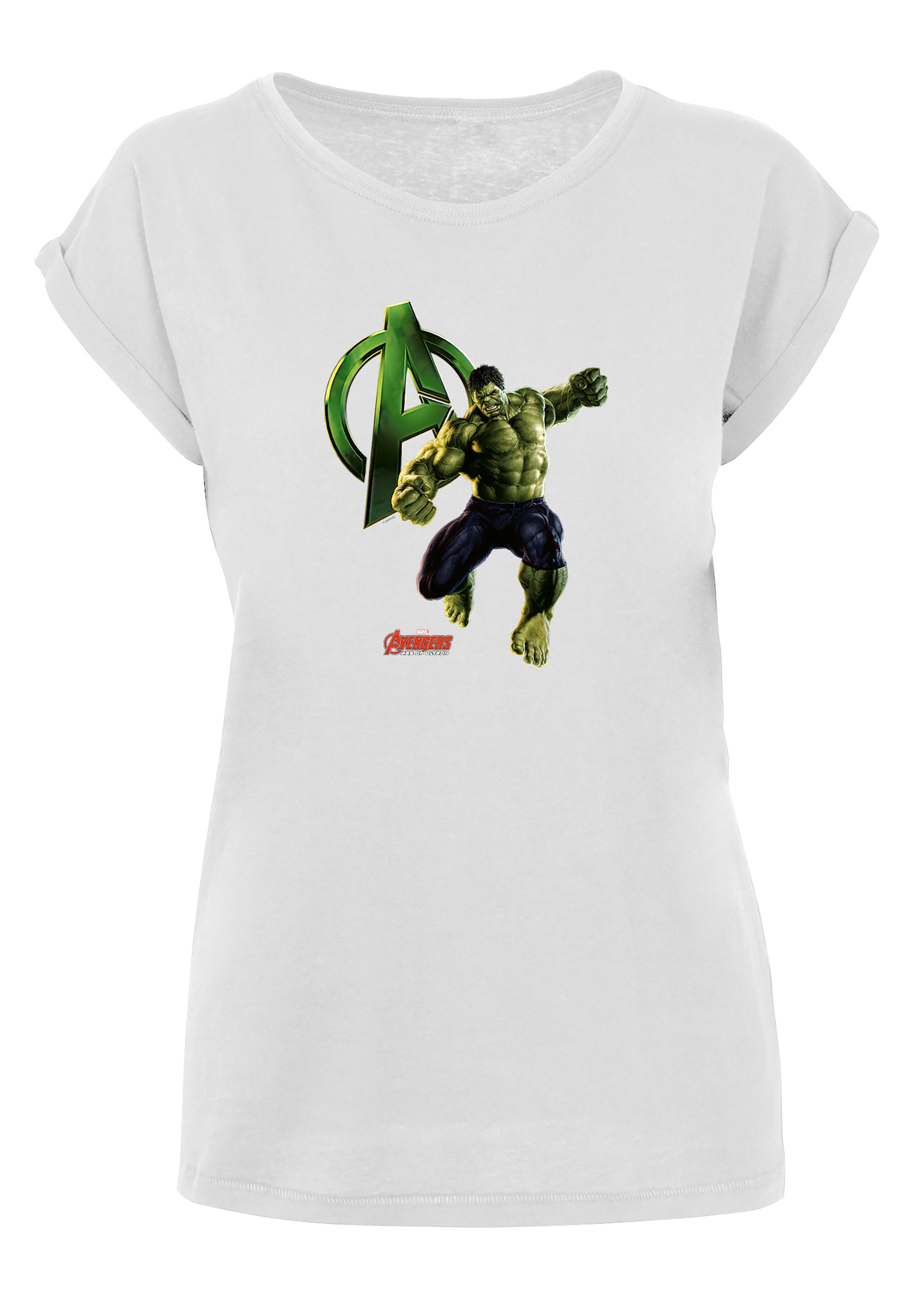 F4NT4STIC T-Shirt »Marvel Avengers Age of Ultron Incredible Hulk«, Damen,Premium Merch,Regular-Fit,Kurze Ärmel,Logo Print