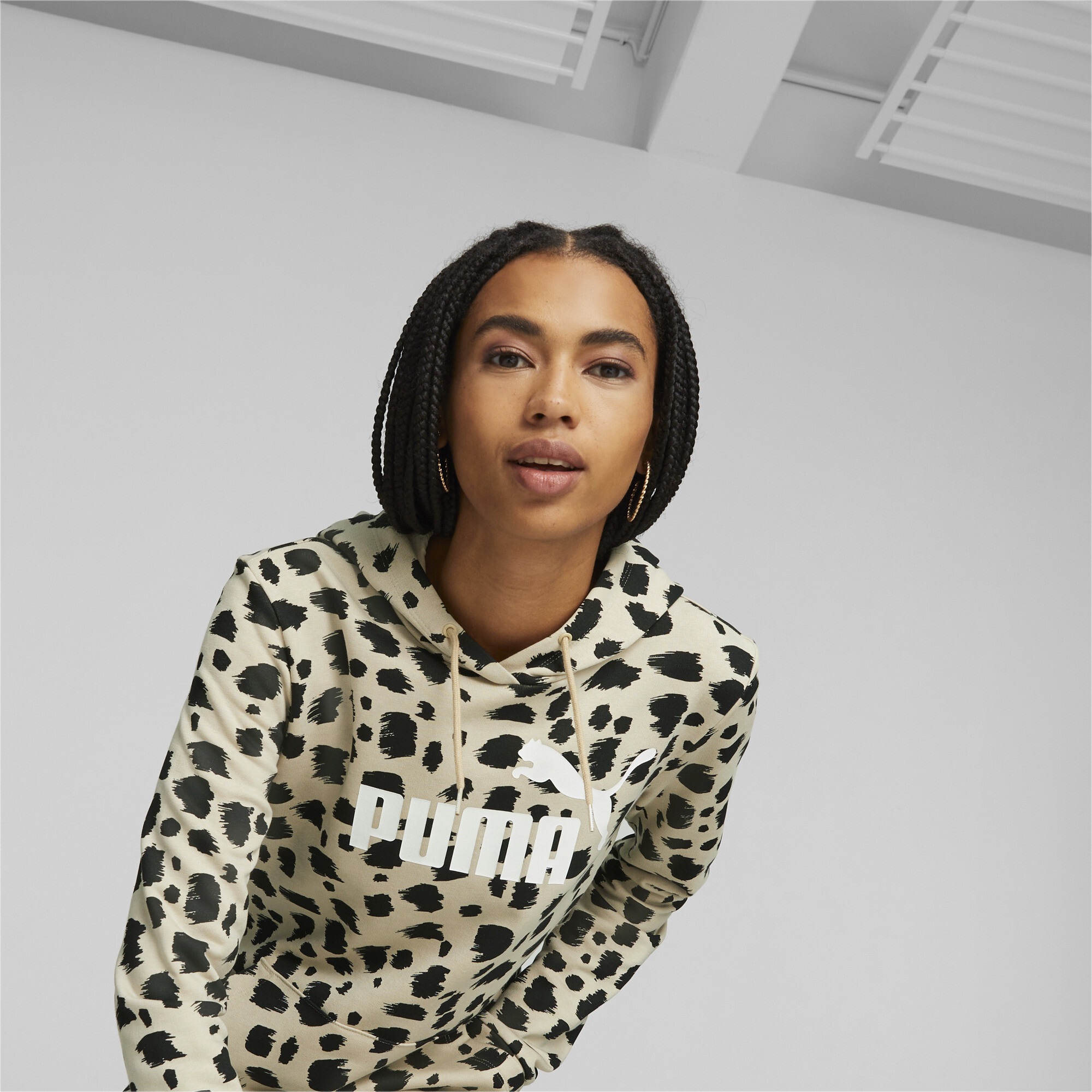 PUMA Sweatshirt »Essentials+ Animal Hoodie Damen«