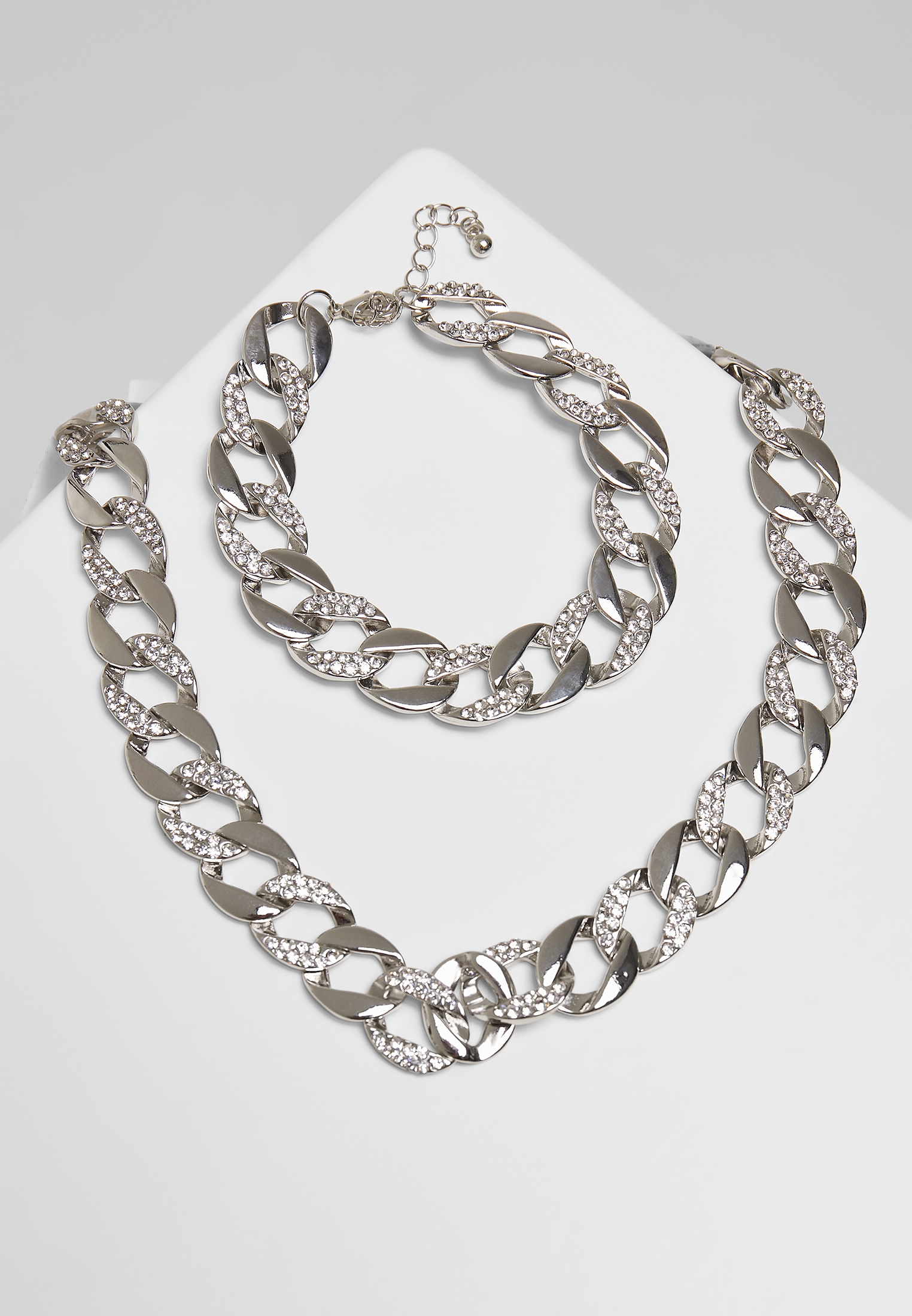 URBAN CLASSICS Bettelarmband »Accessoires Basic Diamond Bracelet Set« Necklace bestellen online And | BAUR
