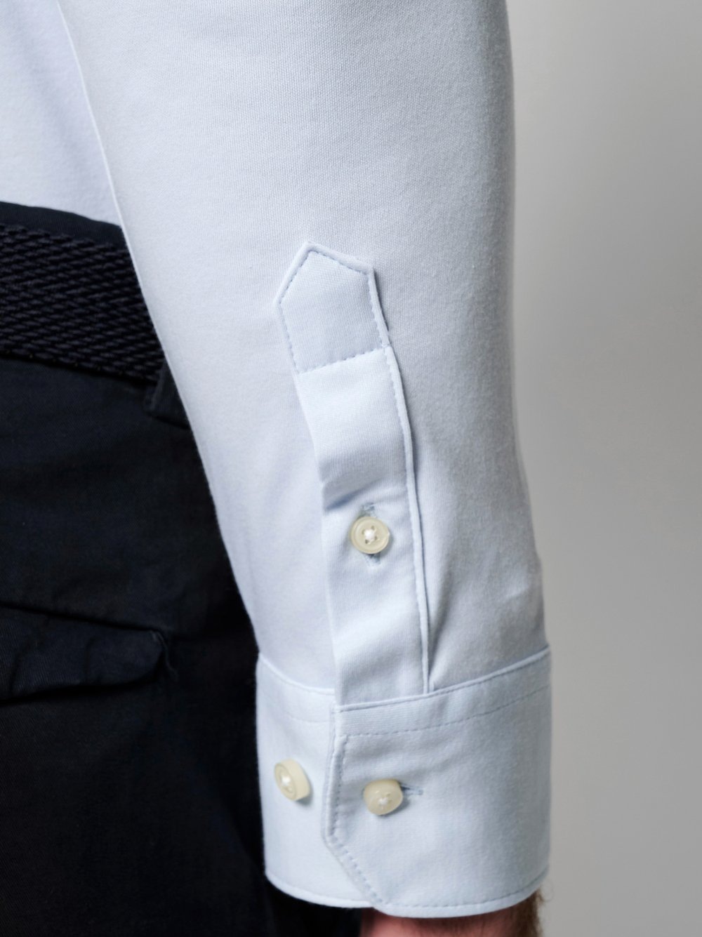 DESOTO Desoto Long Sleeve Shirt Solid Blue L 2