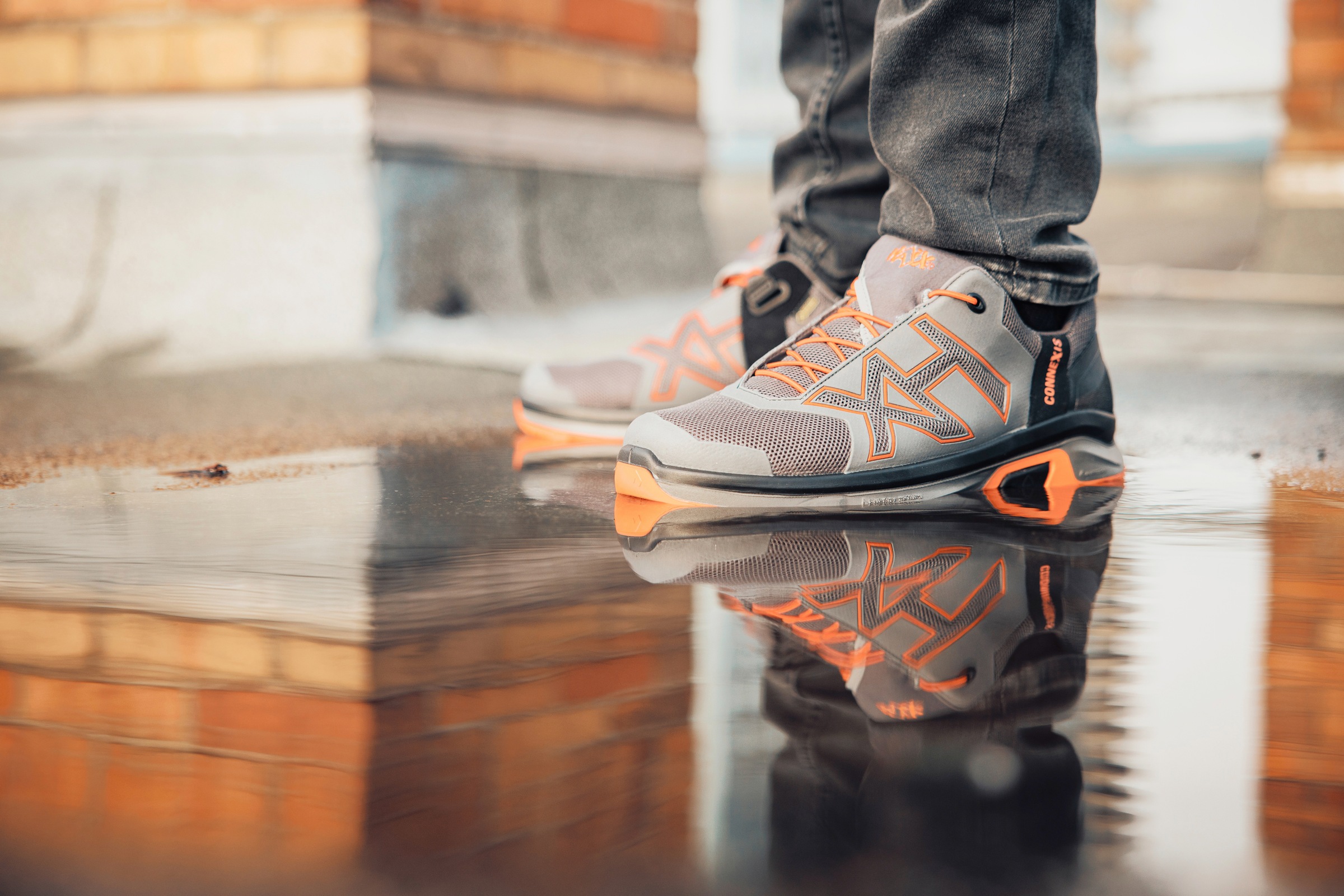 haix Arbeitsschuh »CONNEXIS Go GTX low grey-orange« ZN7867