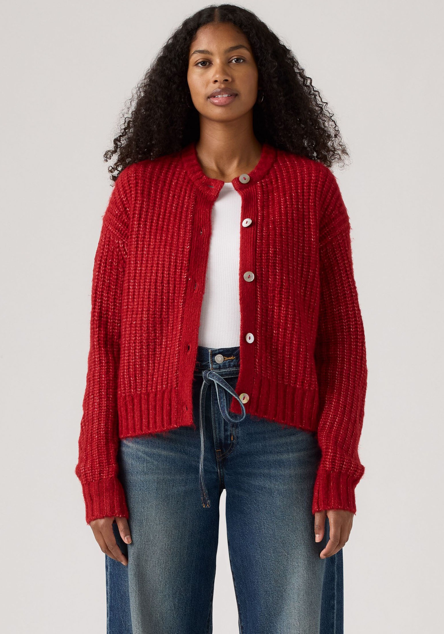 Levis Strickjacke Wärmender, pflegeleichter Materialmix günstig online kaufen