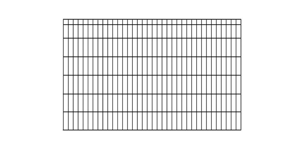 KRAUS Doppelstabmattenzaun »Dino-Pro DS-Z42«, anthrazit, 120 cm hoch, 2 m Verlängerungsmatte, 1 Pfosten
